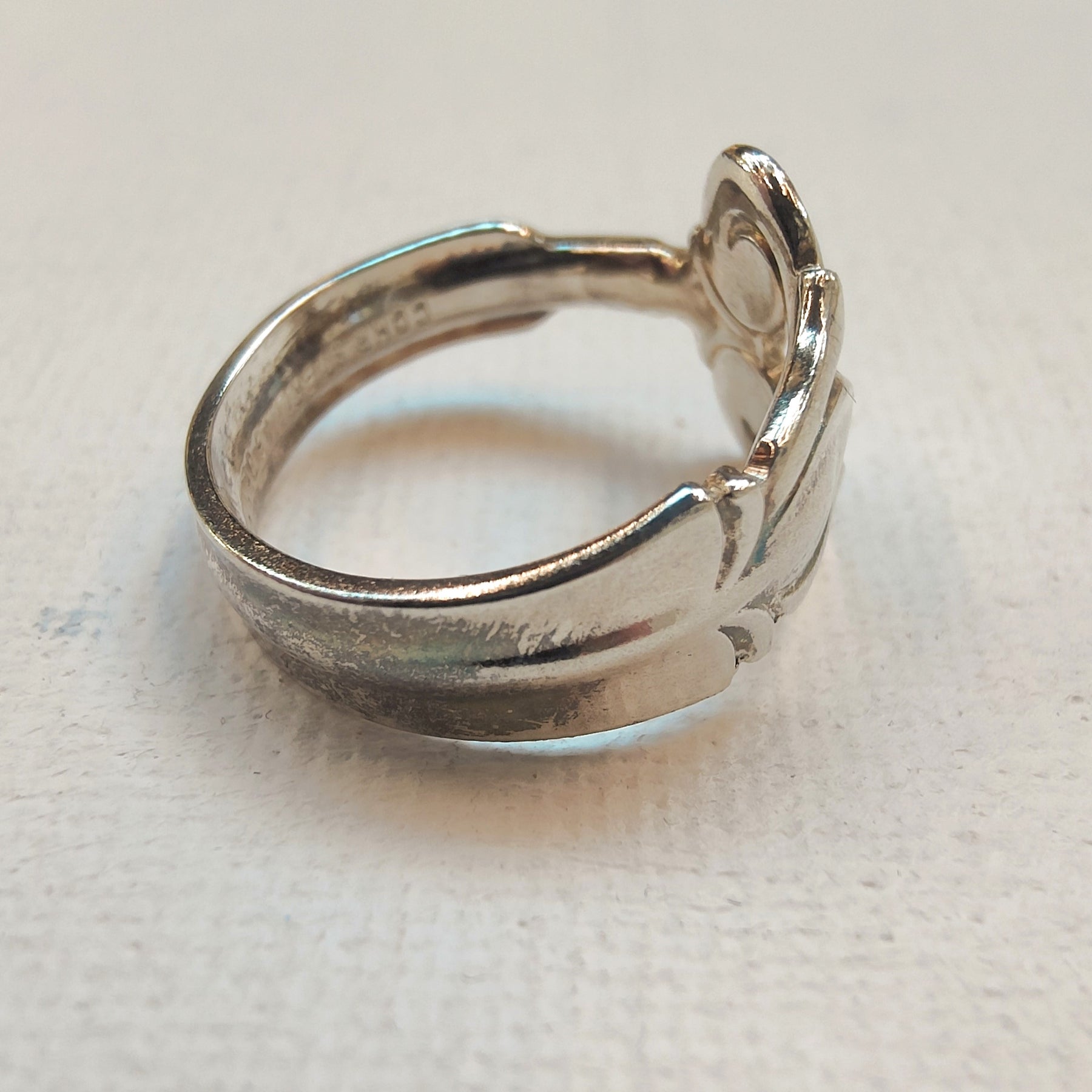 COHR Monica Pattern Sterling Silver Spoon Ring