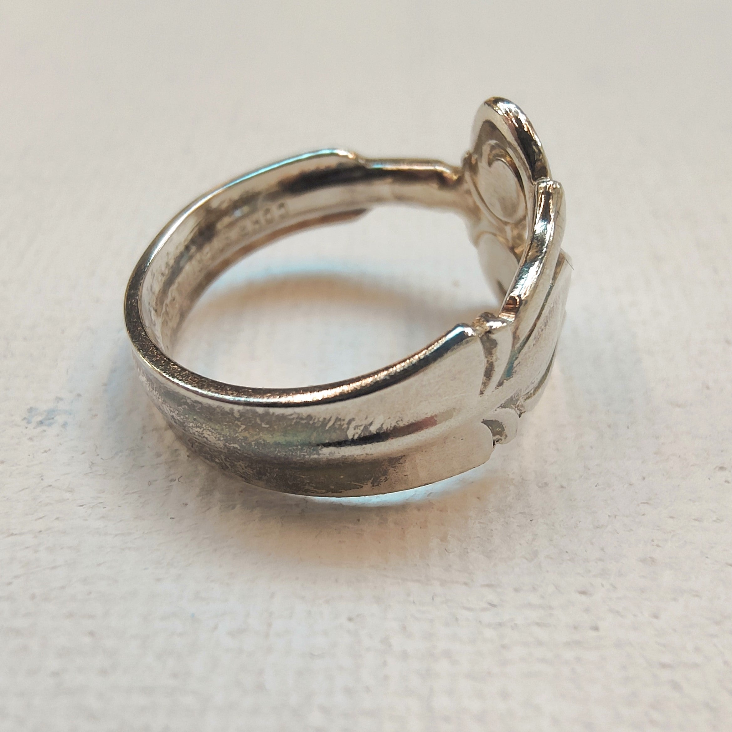 COHR Monica Pattern Sterling Silver Spoon Ring