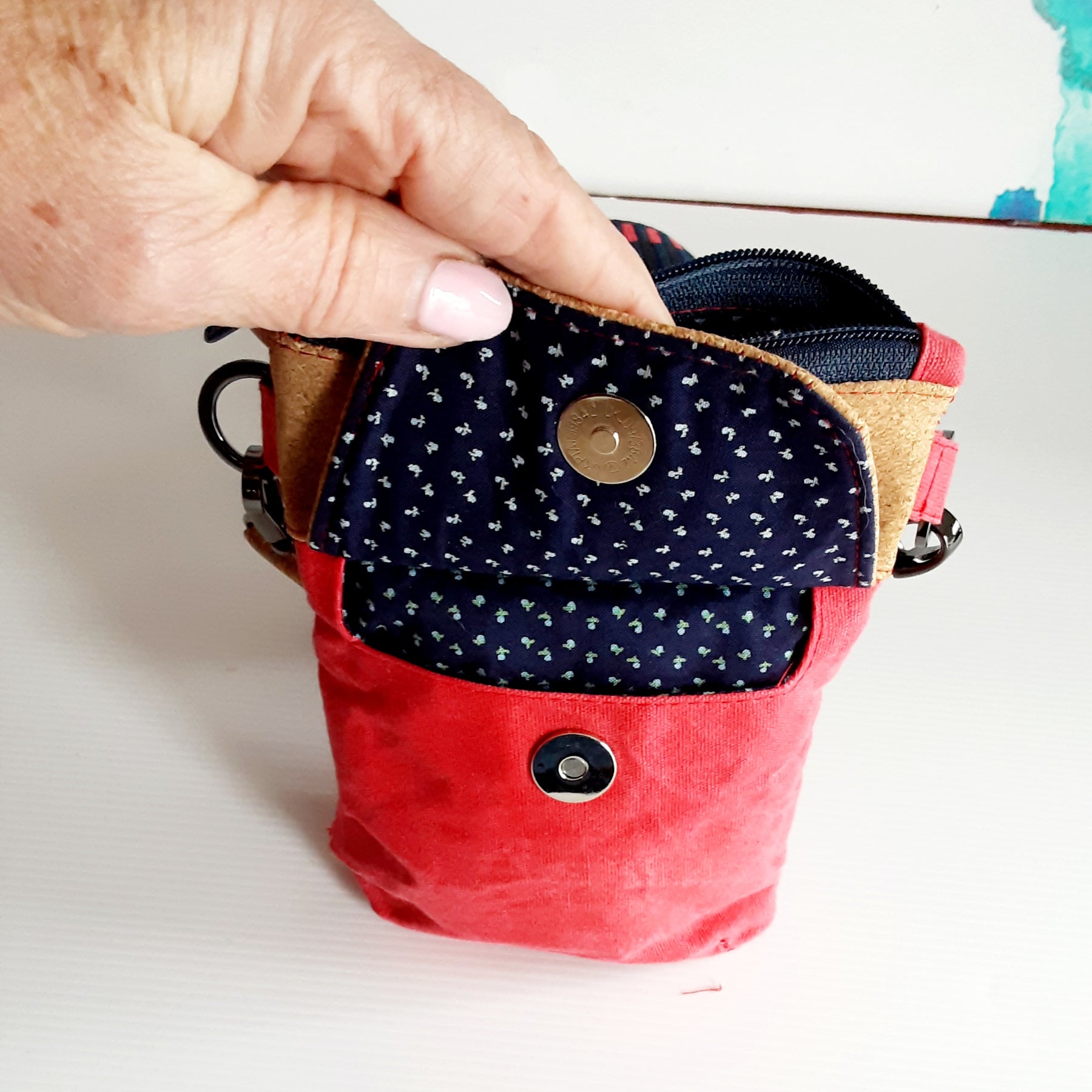 Eco-Friendly Cork & Canvas Phone Purse