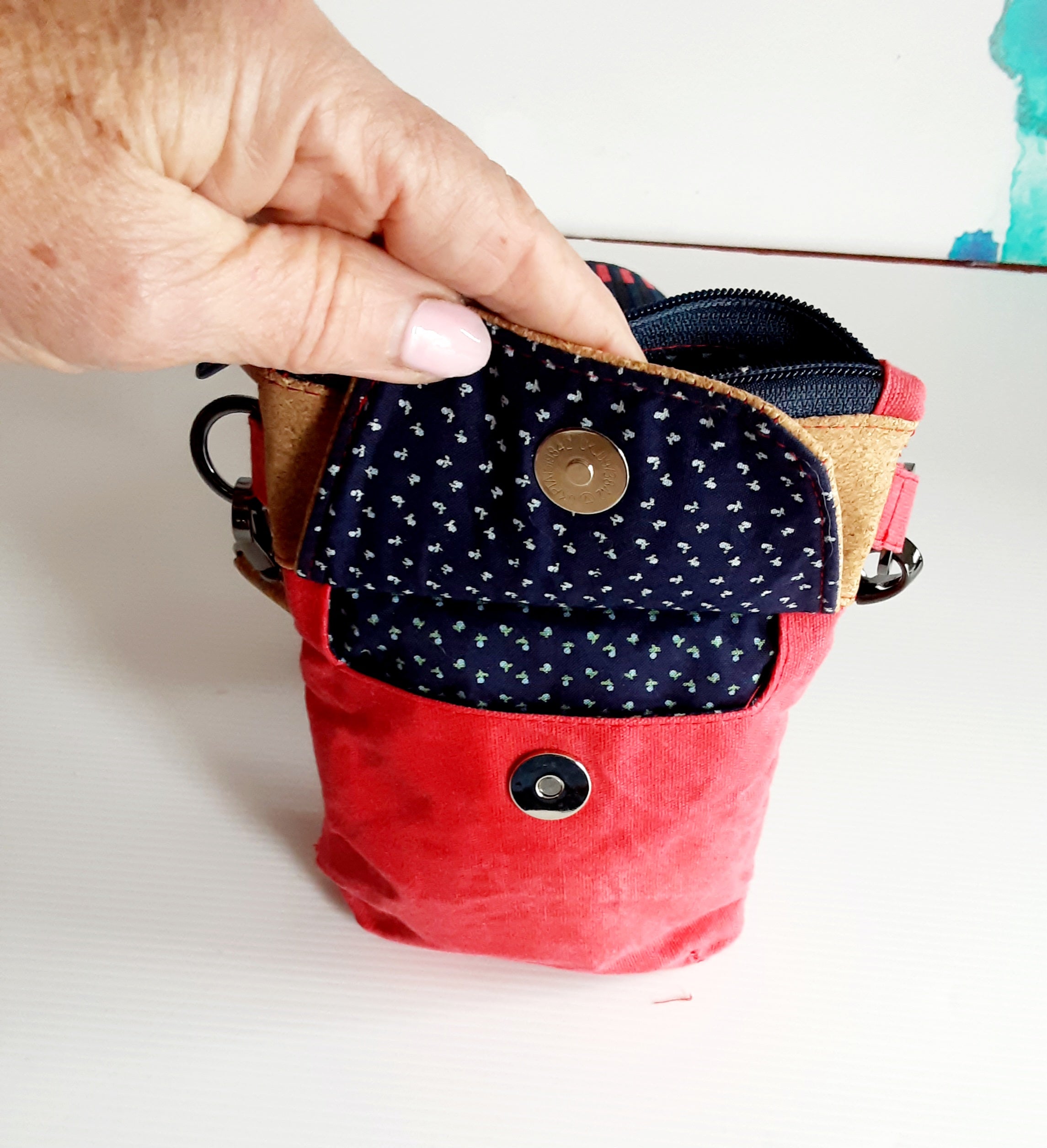 Eco-Friendly Cork & Canvas Phone Purse
