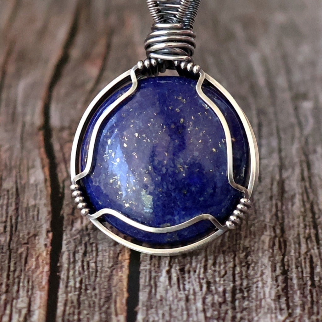 Sterling Silver Lapis Lazuli Pendant ~ Awaken Your Inner Royal
