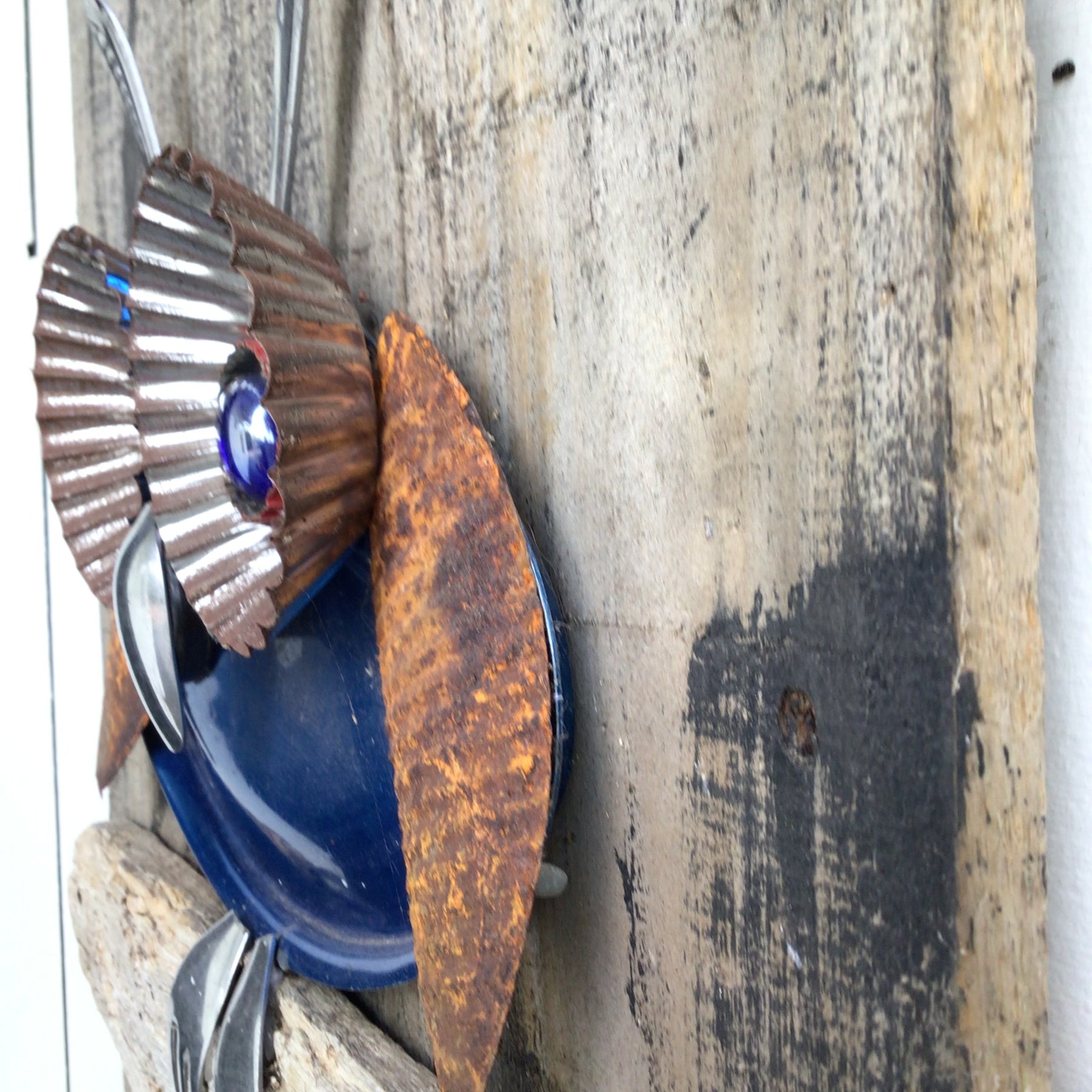 Freddy Upcycled Owl 3D Wall Art