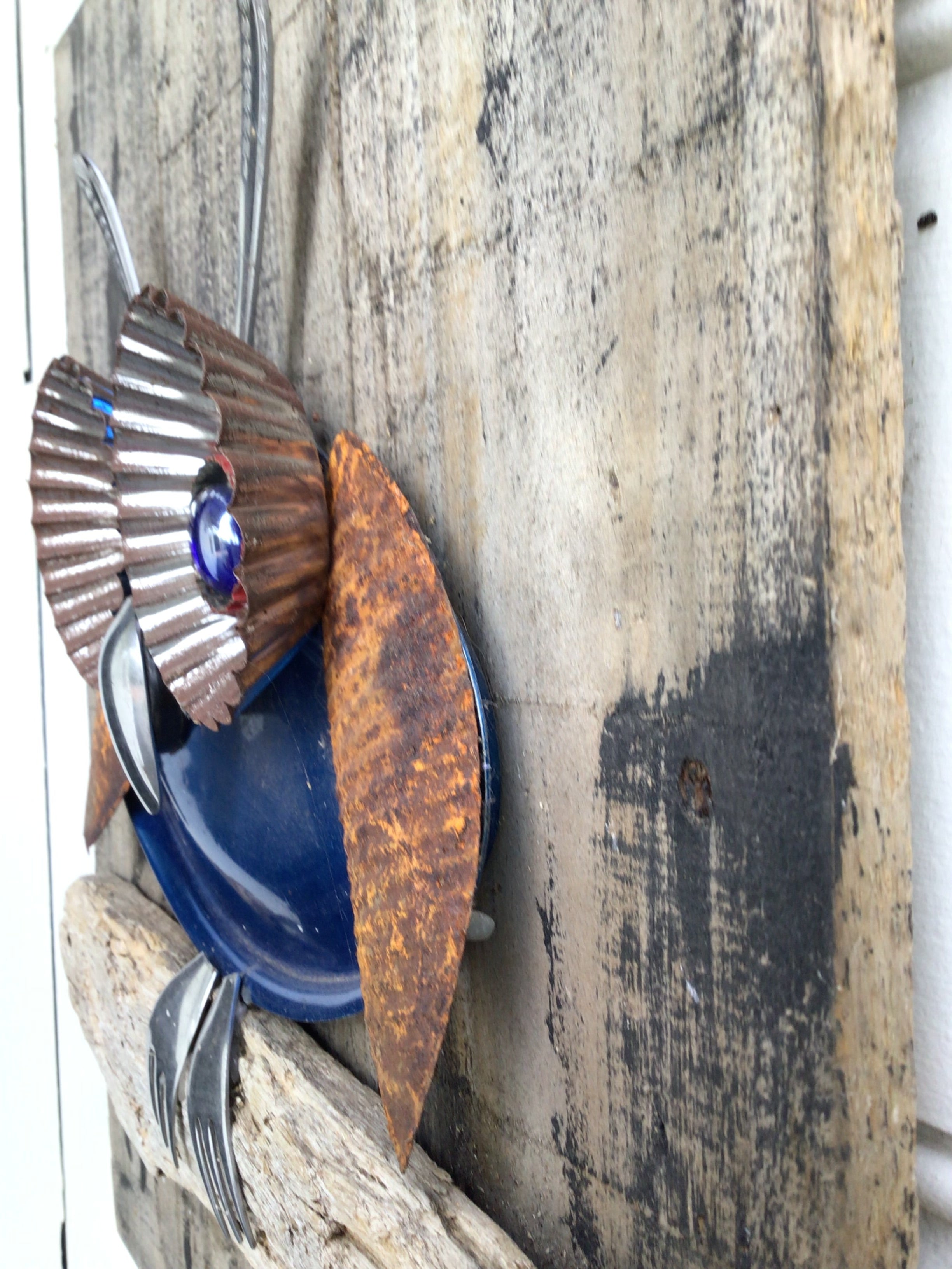 Freddy Upcycled Owl 3D Wall Art
