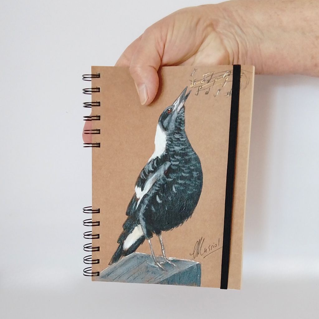 Magpie Handpainted Series of Notebooks