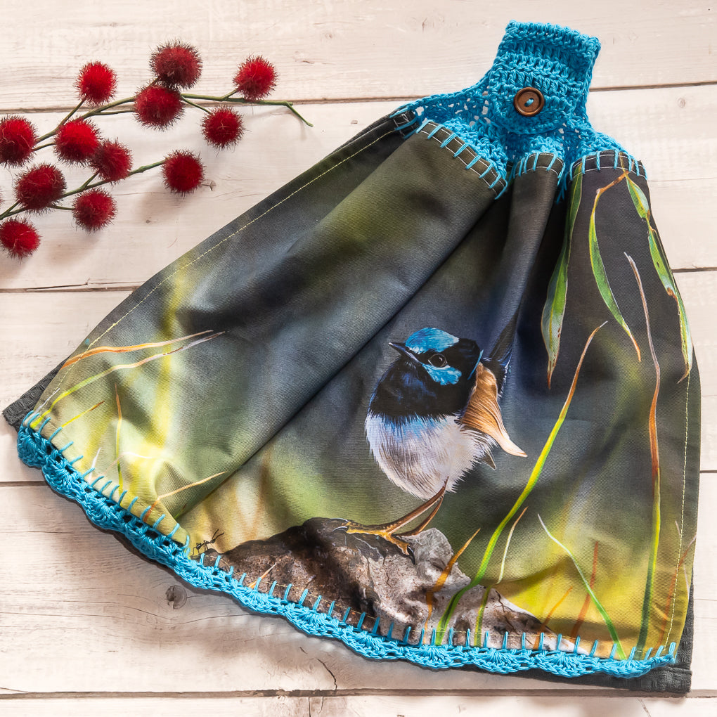 Australian Native Birds - Hanging Tea - Hand Towels - Double Sided