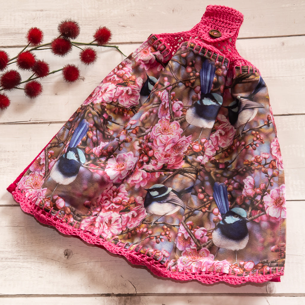 Australian Native Birds - Hanging Tea - Hand Towels - Double Sided