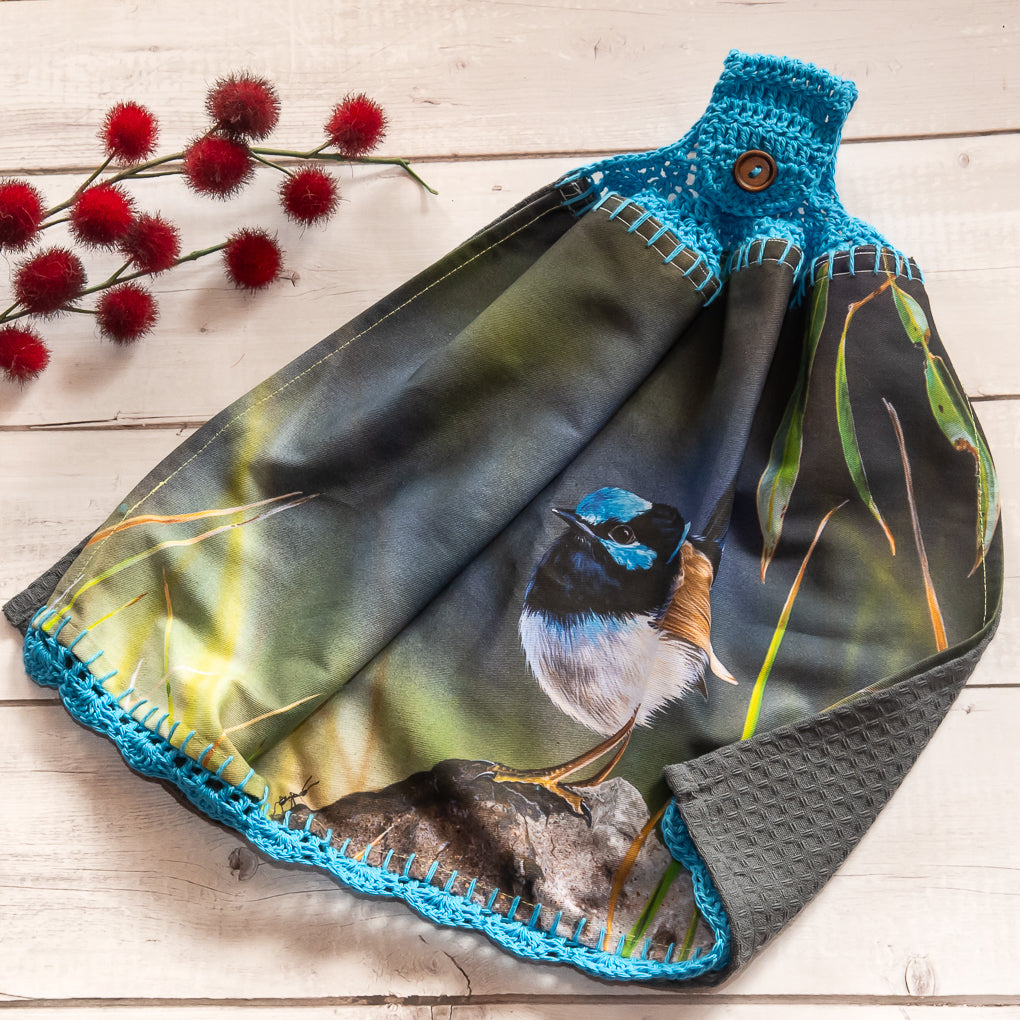 Australian Native Birds - Hanging Tea - Hand Towels - Double Sided