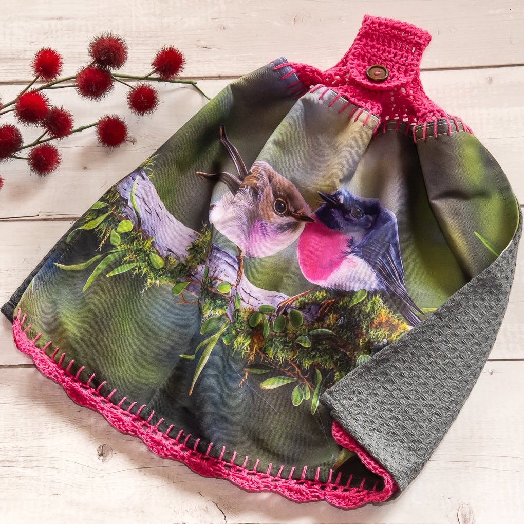 Australian Native Birds - Hanging Tea - Hand Towels - Double Sided