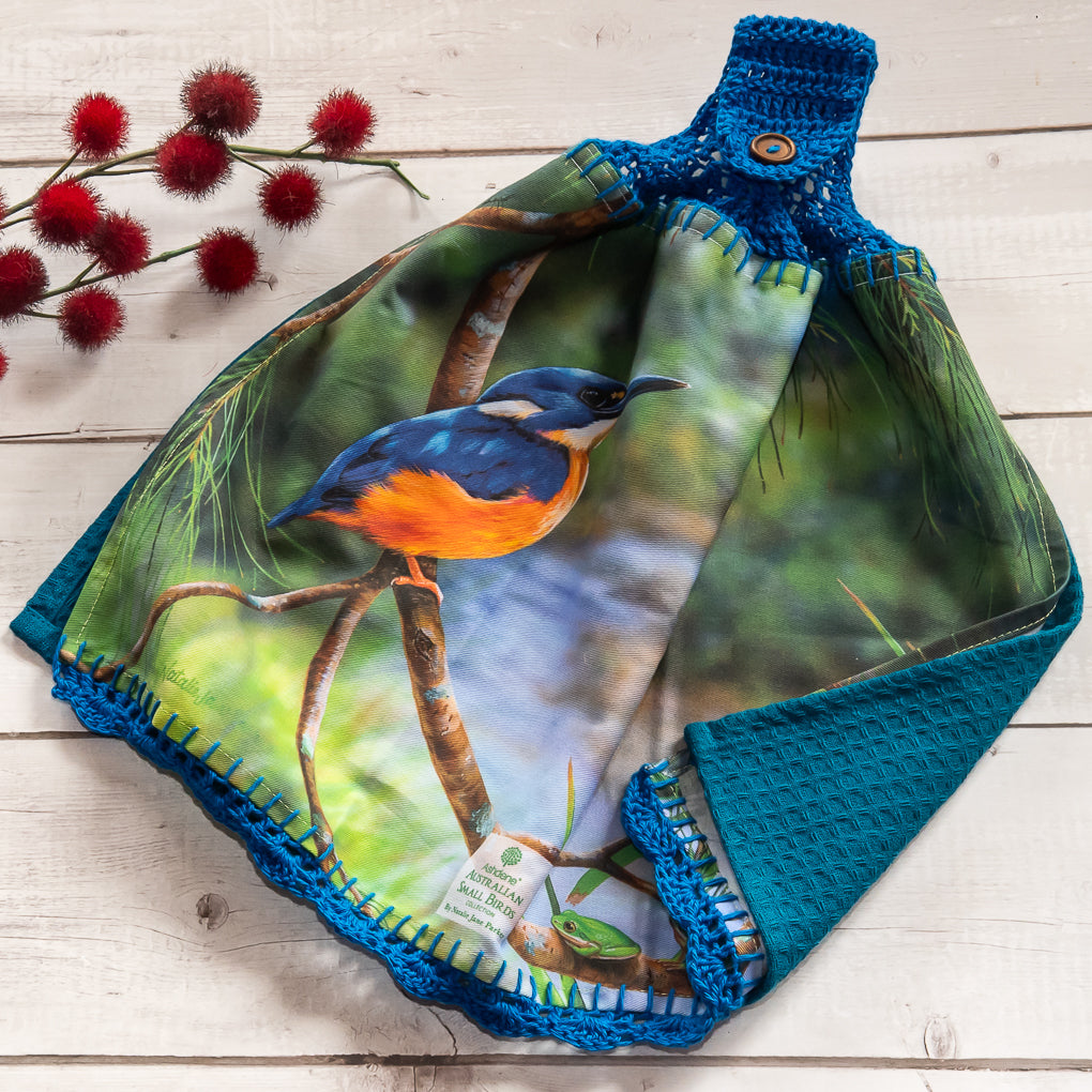 Australian Native Birds - Hanging Tea - Hand Towels - Double Sided