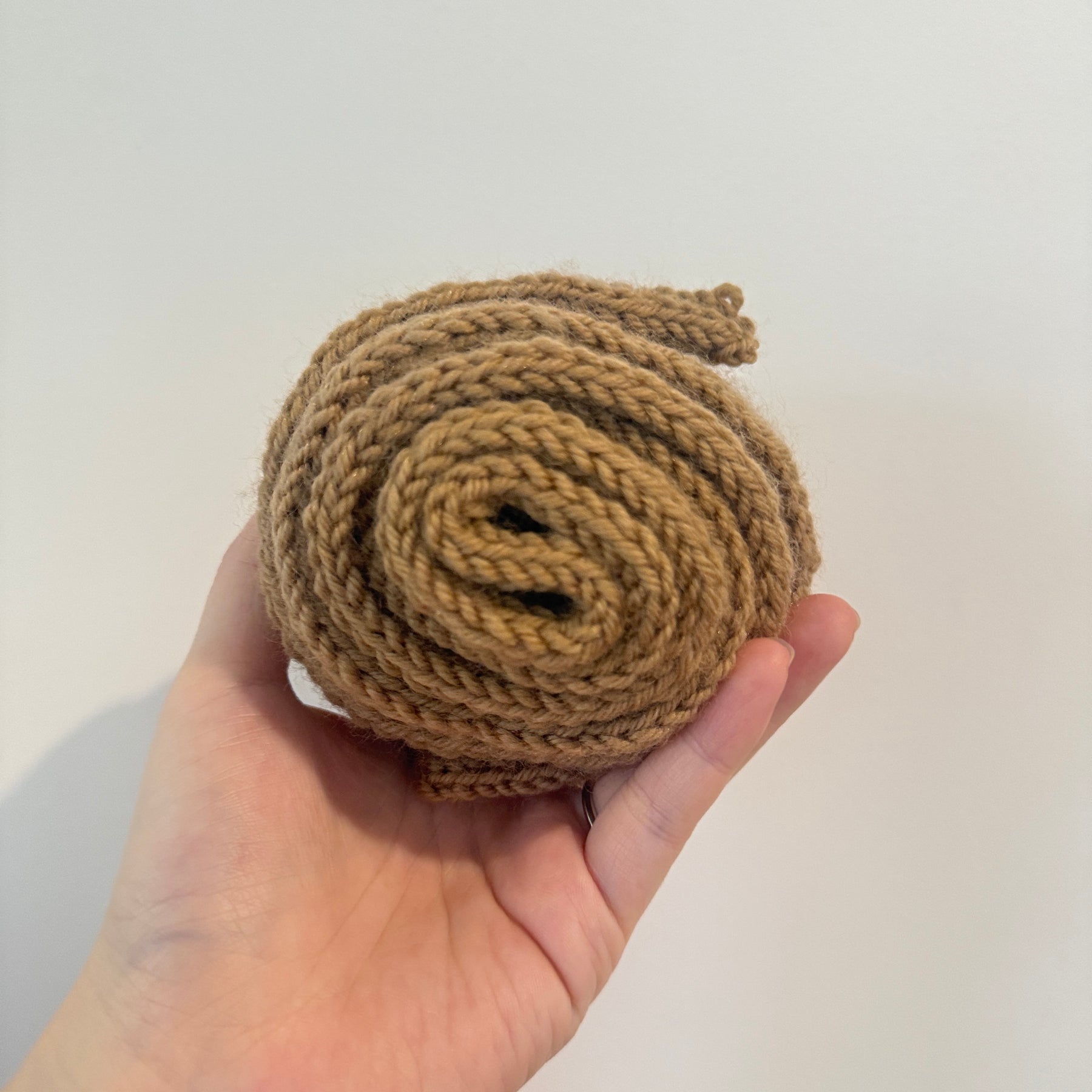 Knitted sophie scarf in camel