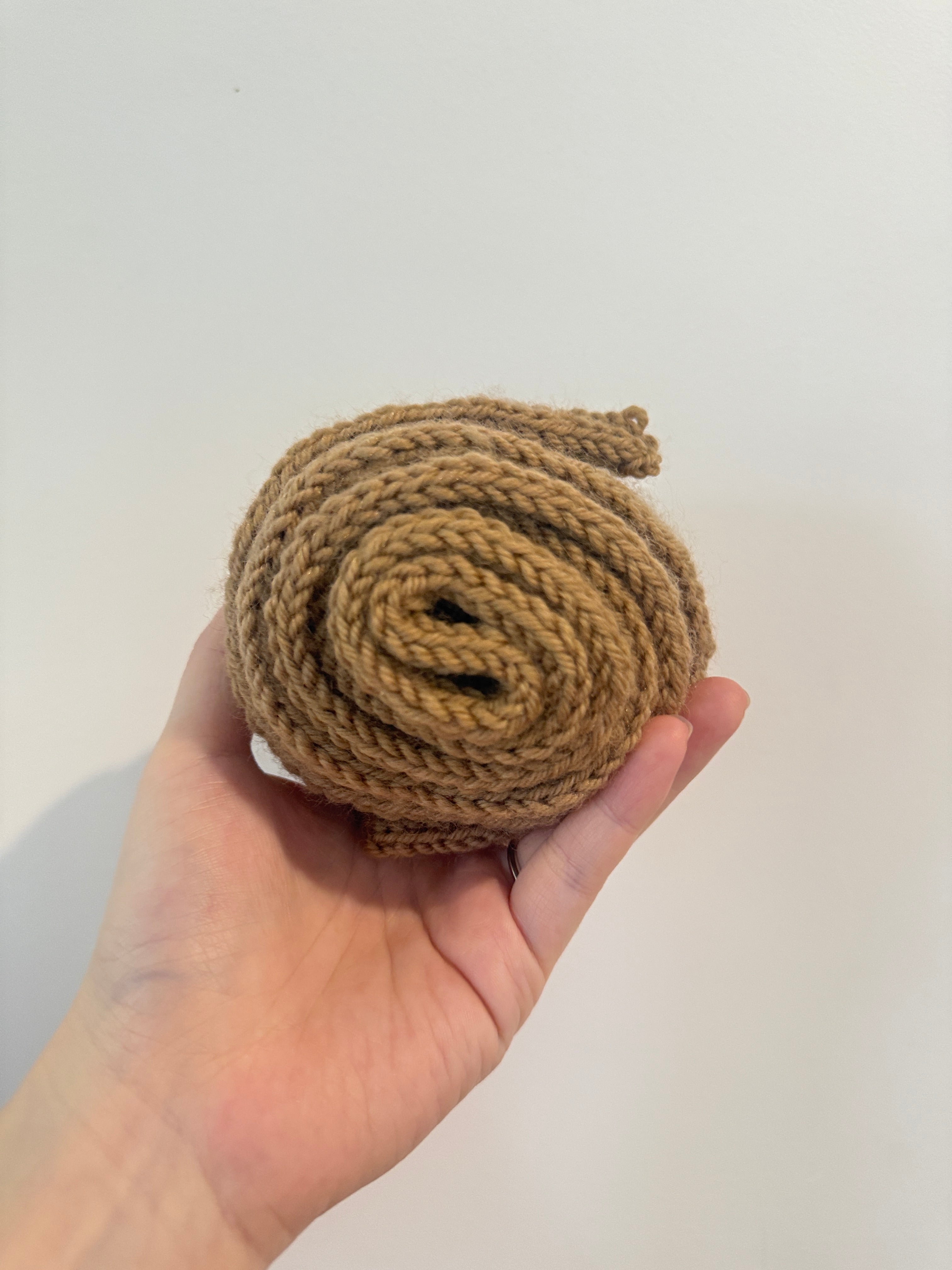 Knitted sophie scarf in camel
