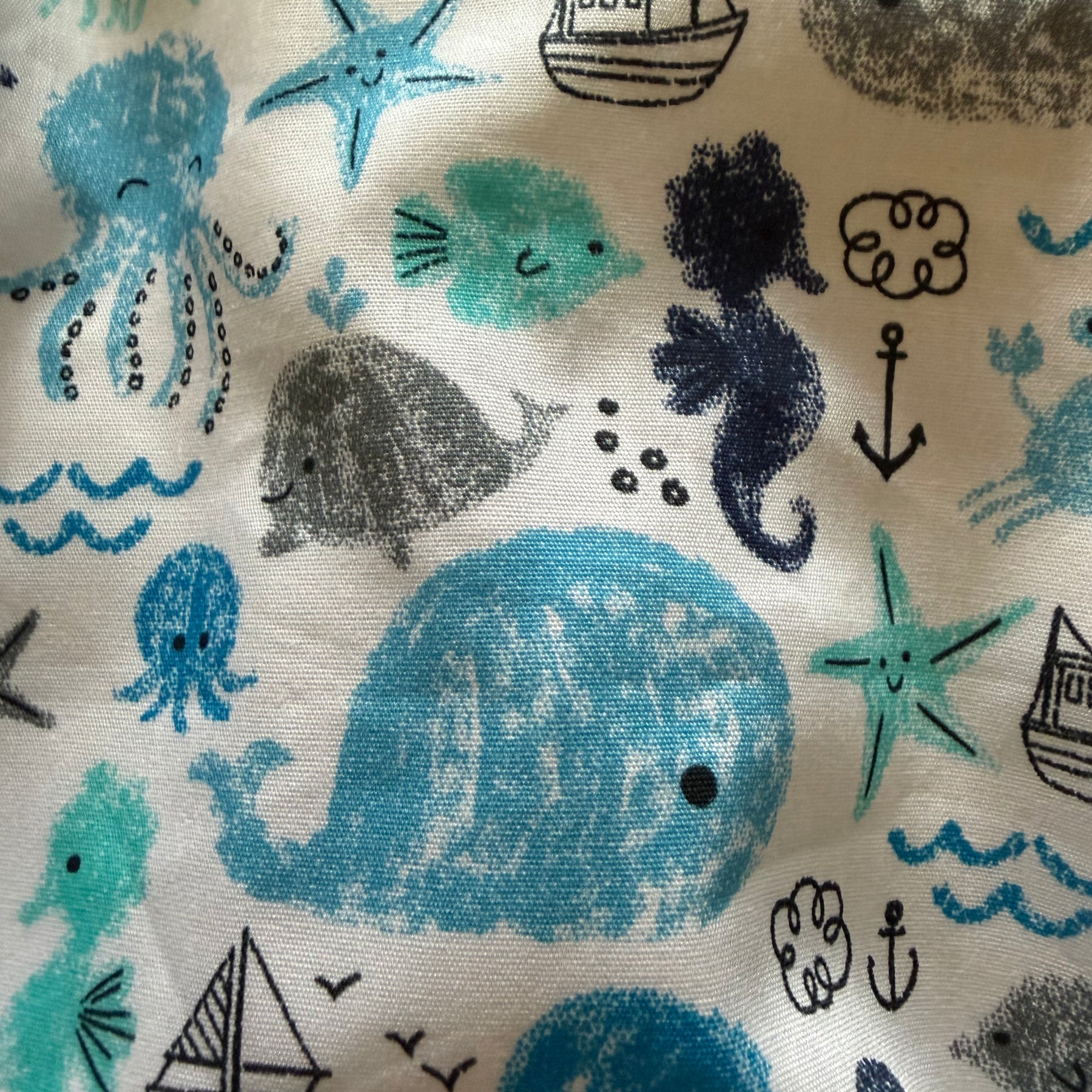 Sea Creatures Gender Neutral Baby Romper
