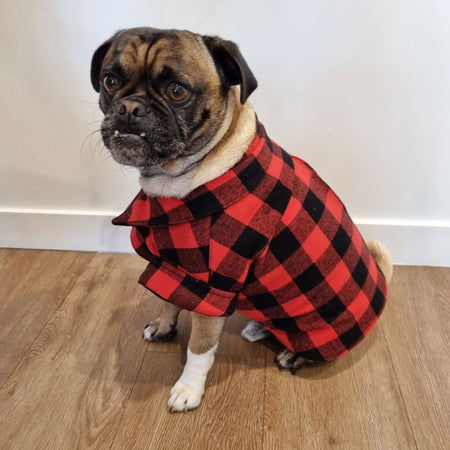 Dog Shirt Coat Jacket up to 20kg Flannelette, Hawaiian