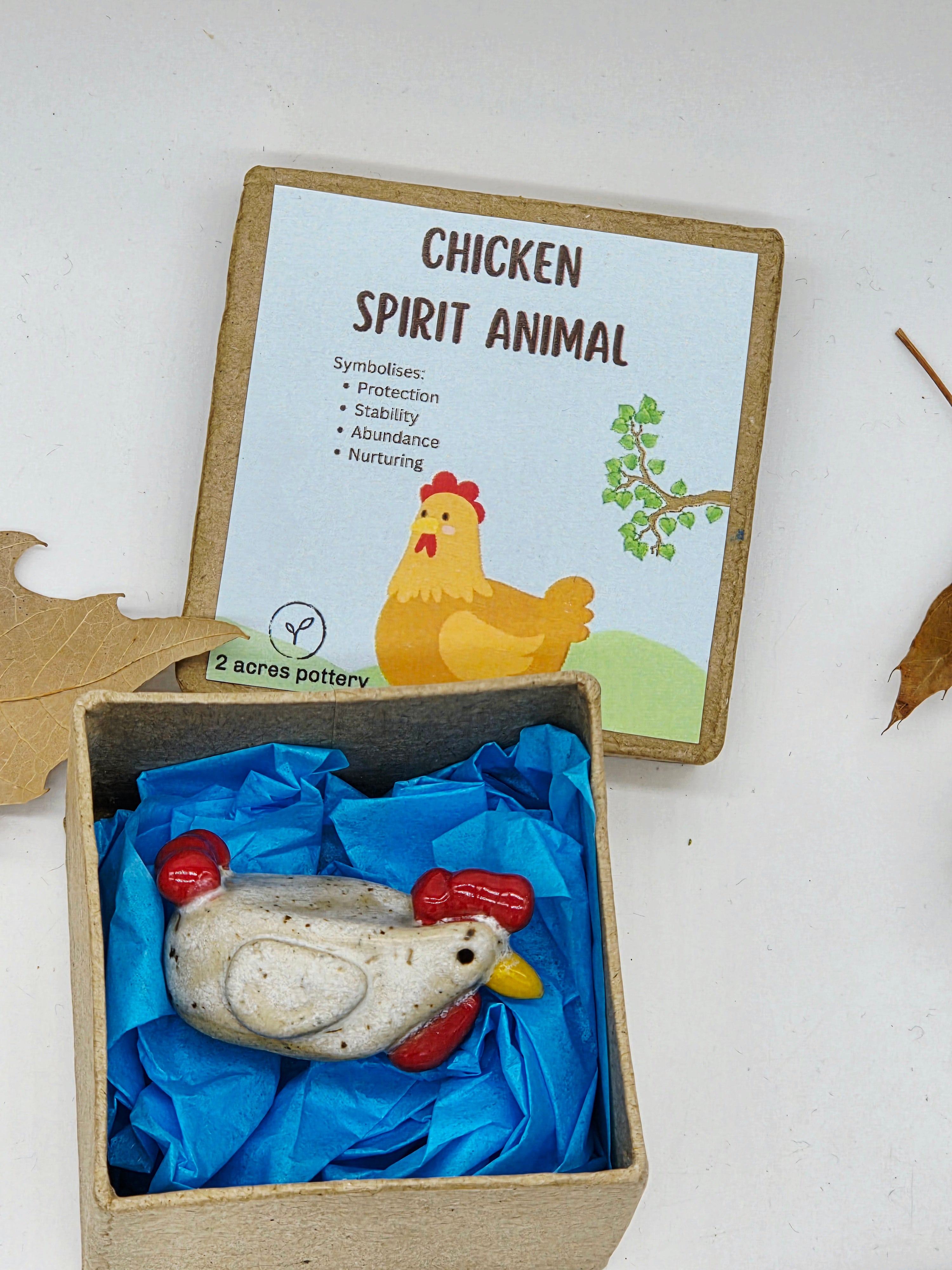 Spirit Animal - Chicken Speckled White