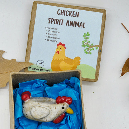 Spirit Animal - Chicken Speckled White