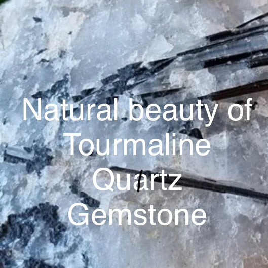 Marble Gemstone- Tourmaline Quartz with Wire Earrings