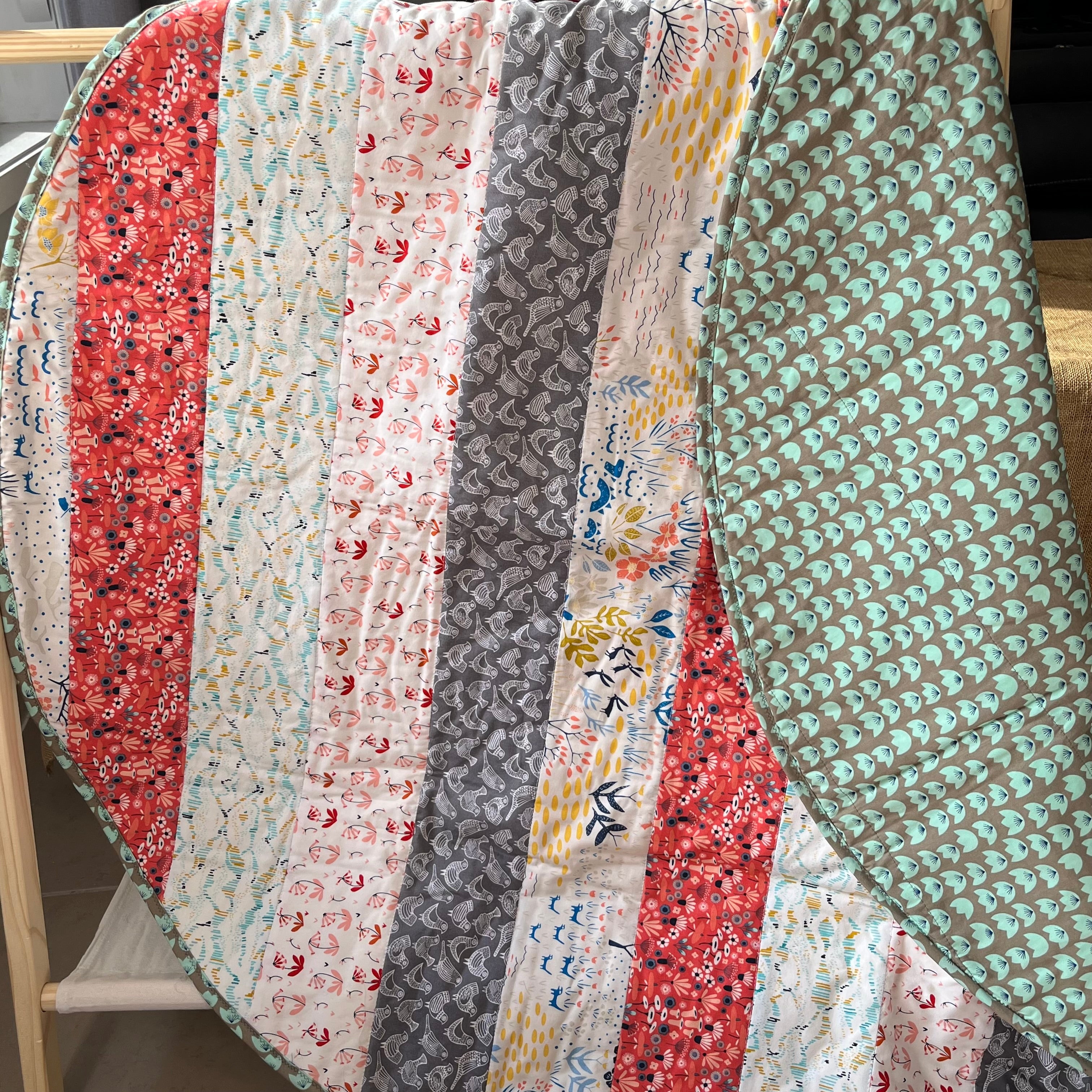 Organic Baby Play Mat | Reversible & Soft Tummy Time Mat Unique
