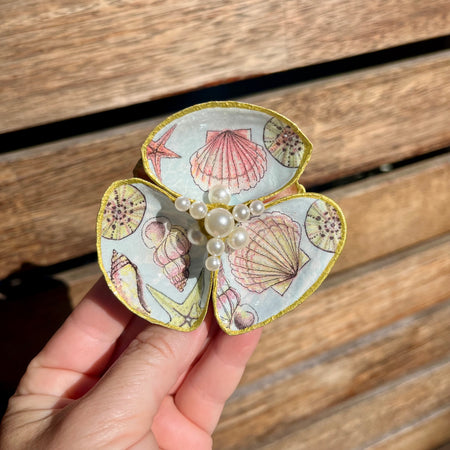 Shell Trinket Tray With Ocean Vibes