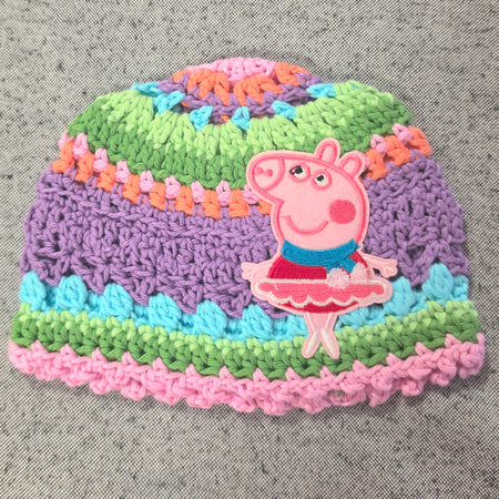 Crocheted Baby Hat with Detail (3-6months)