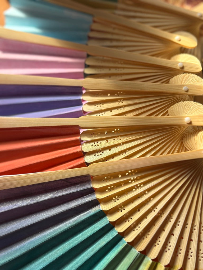 Handpainted fans for you or for an event, wedding or party!