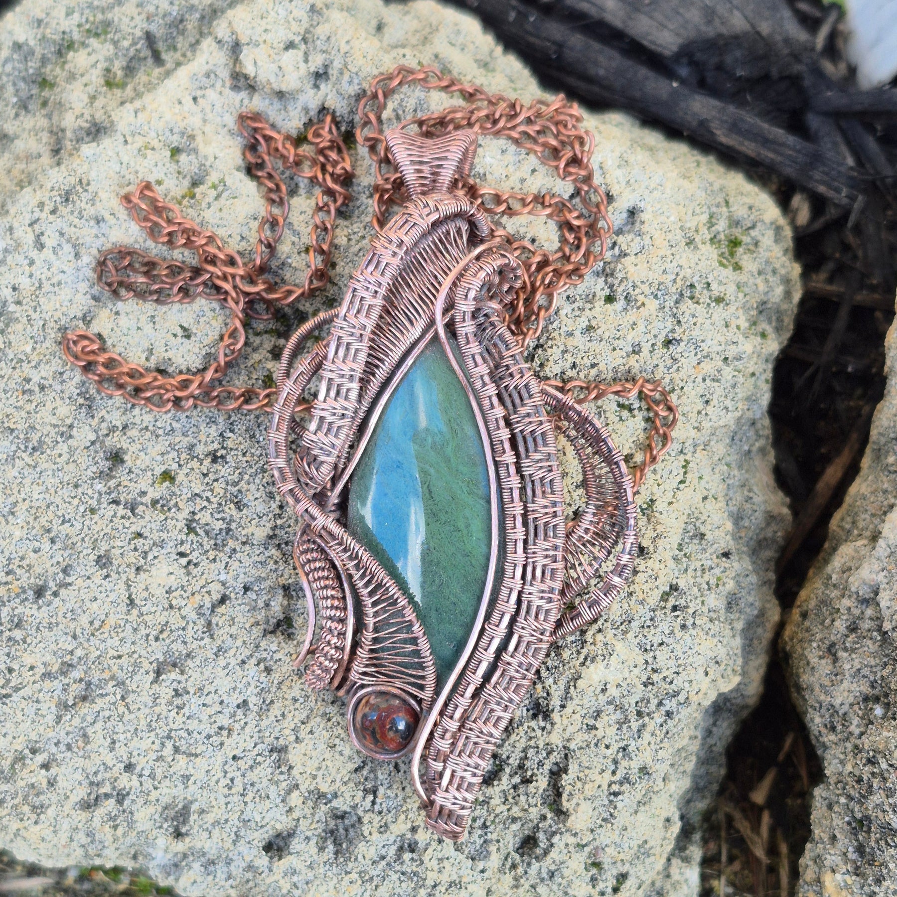 Whispering Fern Nephrite Jade Pendant