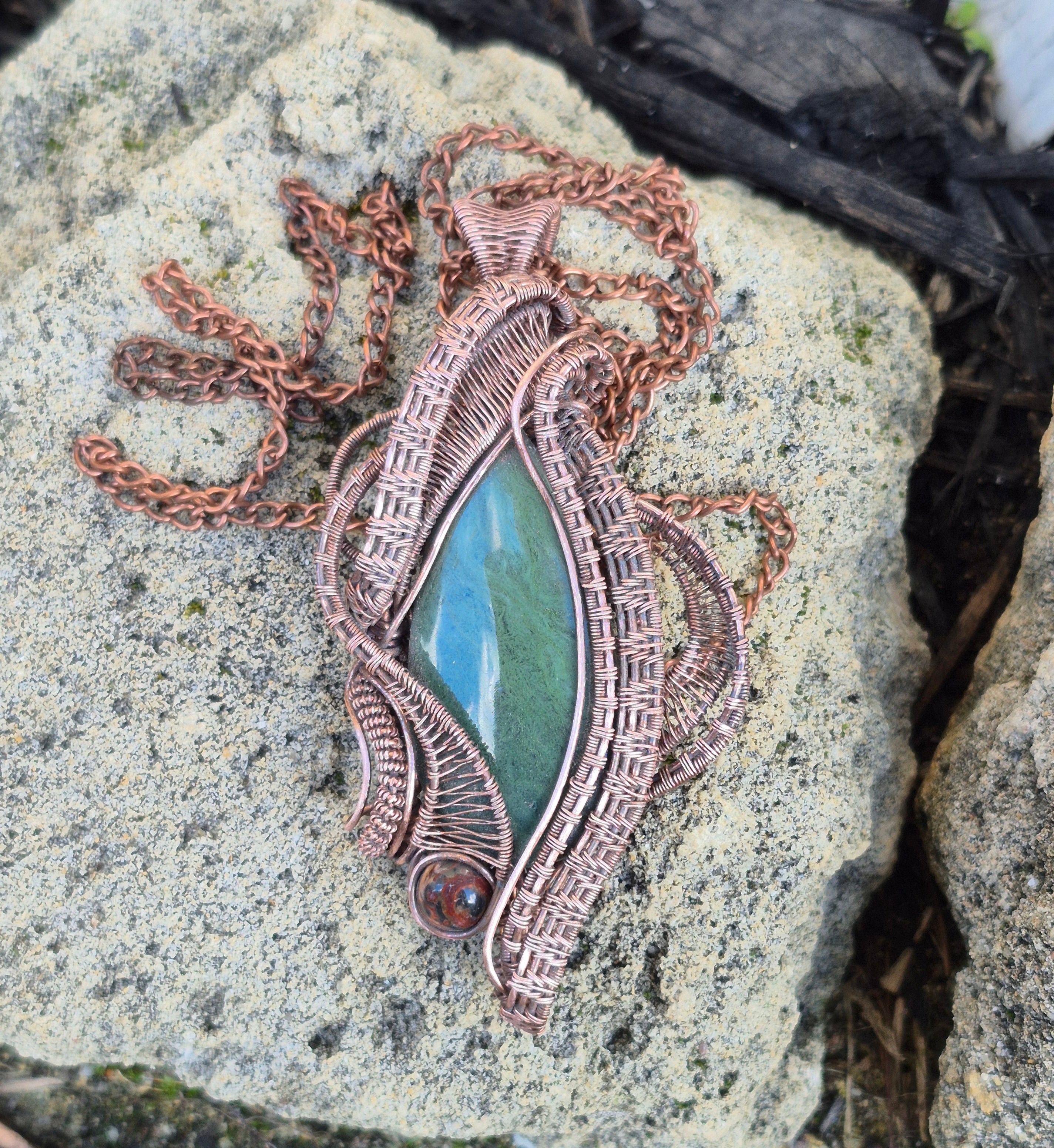 Whispering Fern Nephrite Jade Pendant