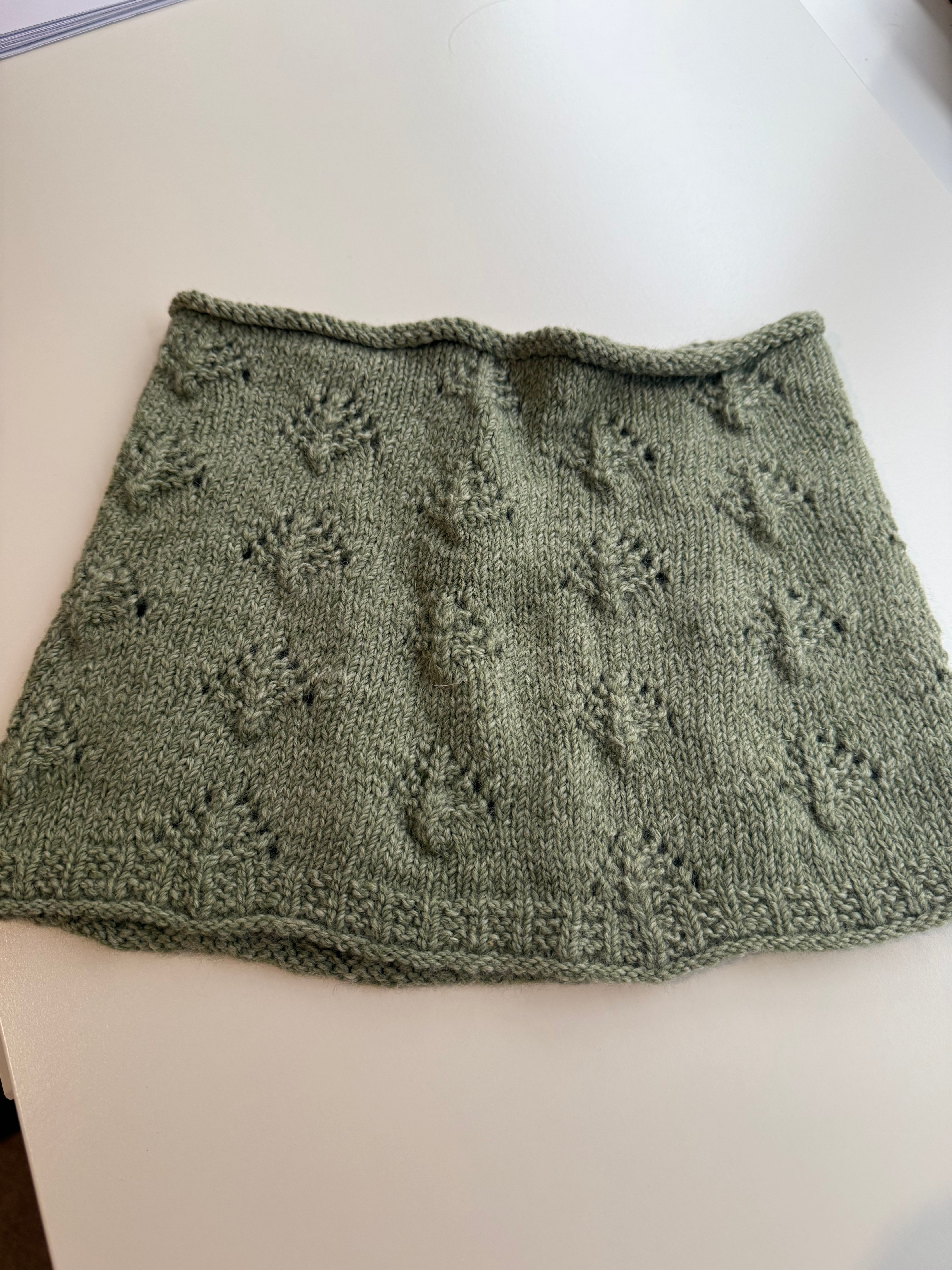 Green Norfolk Pines Cowl