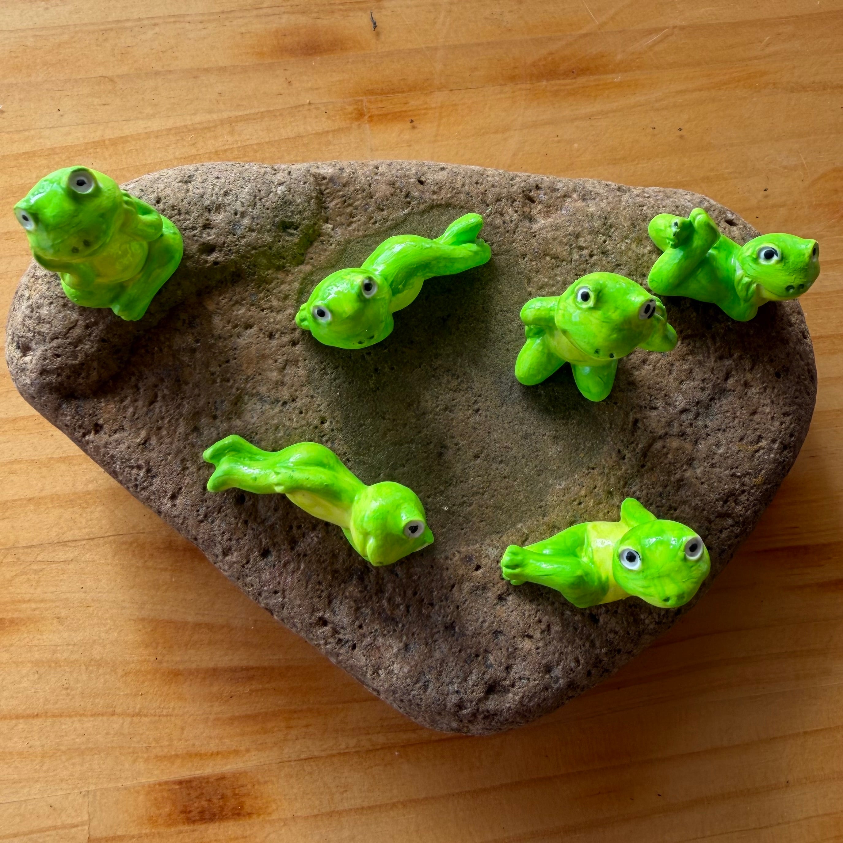Lime  Green Mini Frog family