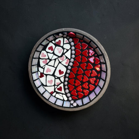 Mosaic Bee Bath.