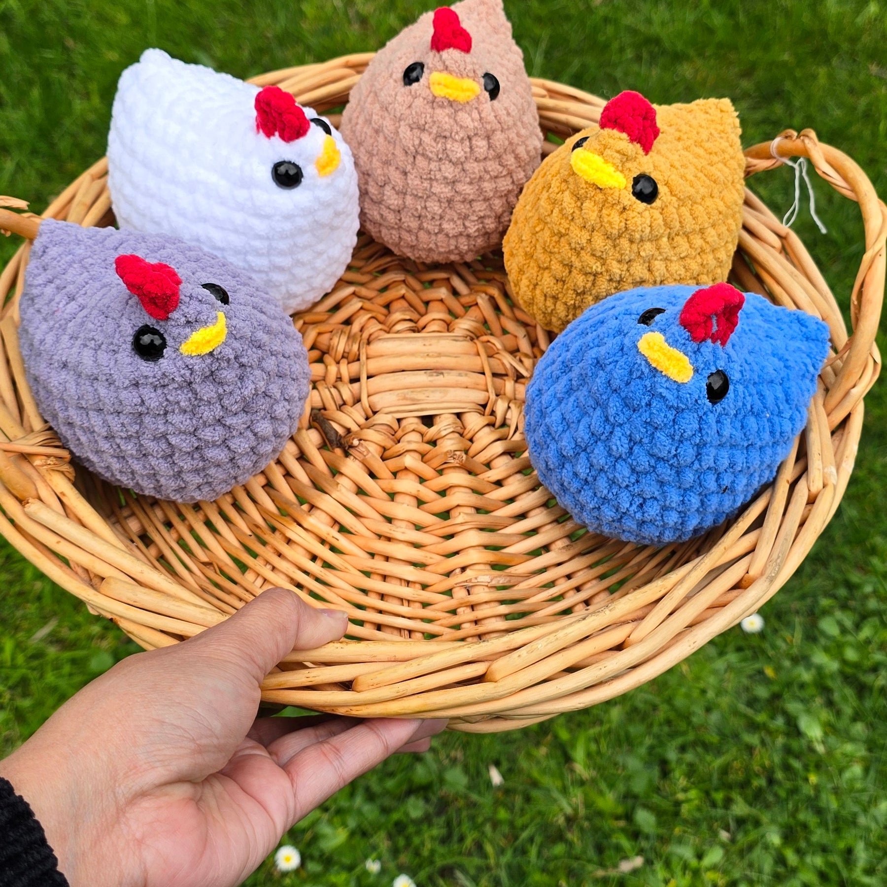 Pixel Farm Chicken Crochet