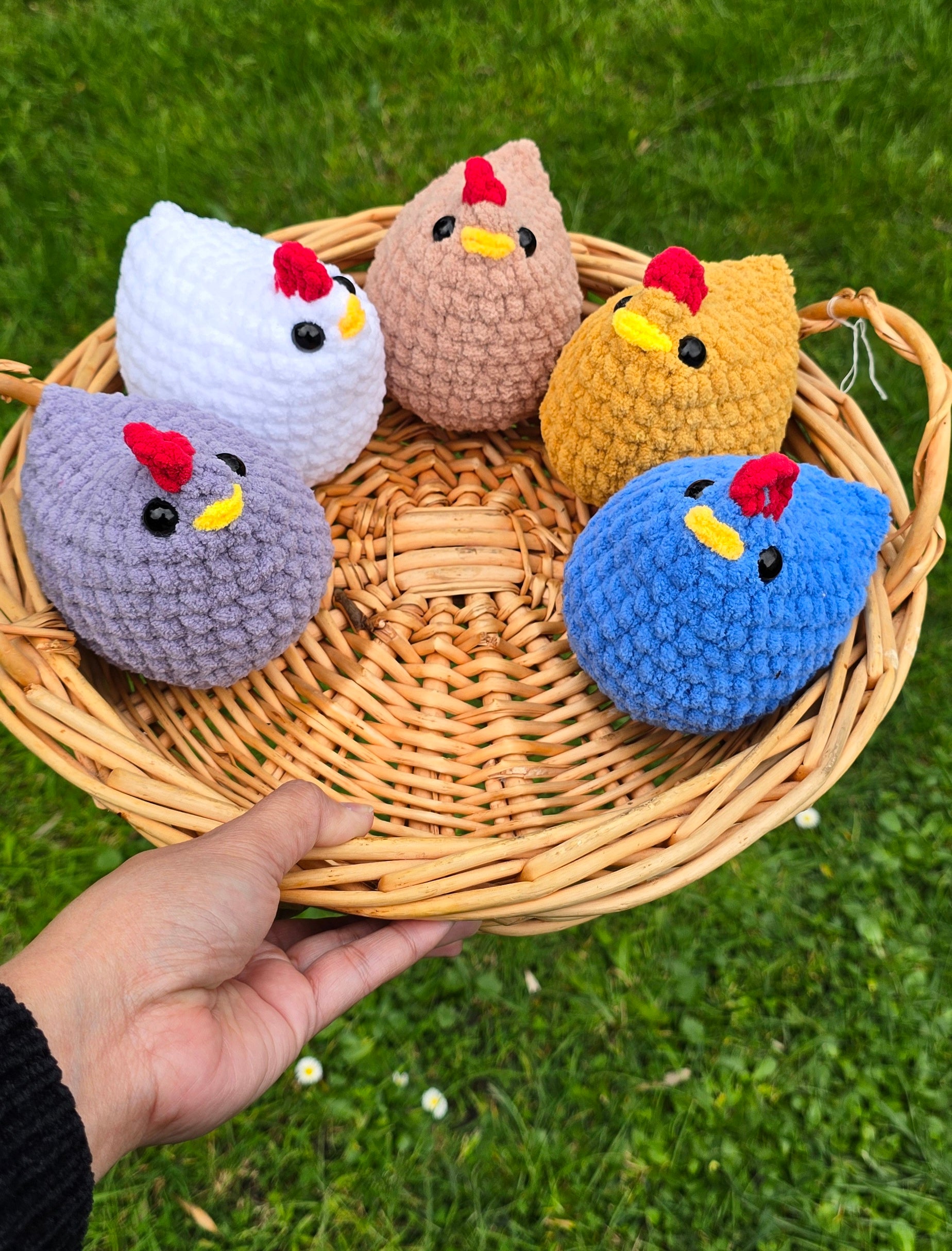 Pixel Farm Chicken Crochet