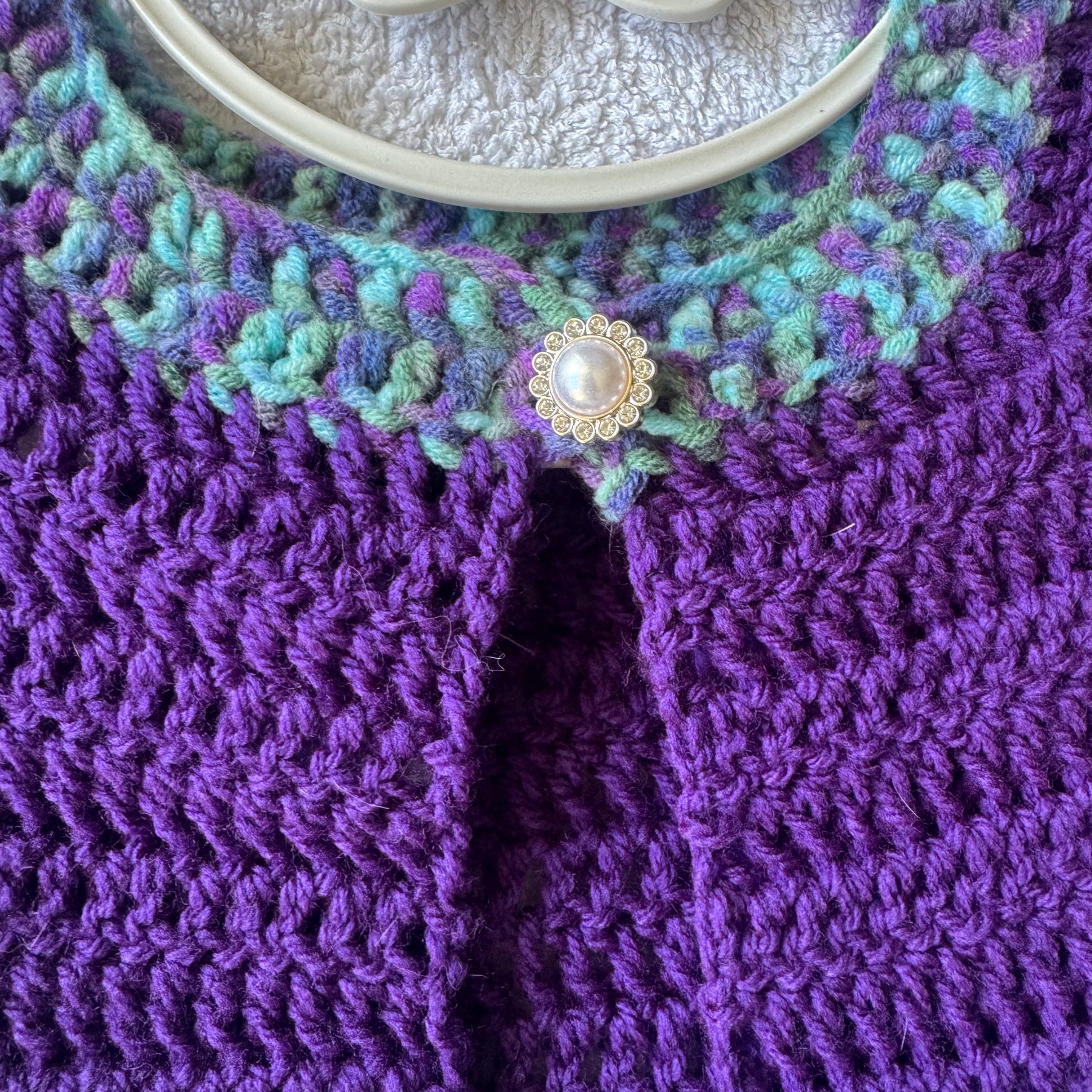 Teal & Purple Tiered Dress Size 0 Maxi Dress