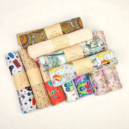 Handmade Jumbo Burp Cloths | Extra Absorbency Layer | Baby Gifts