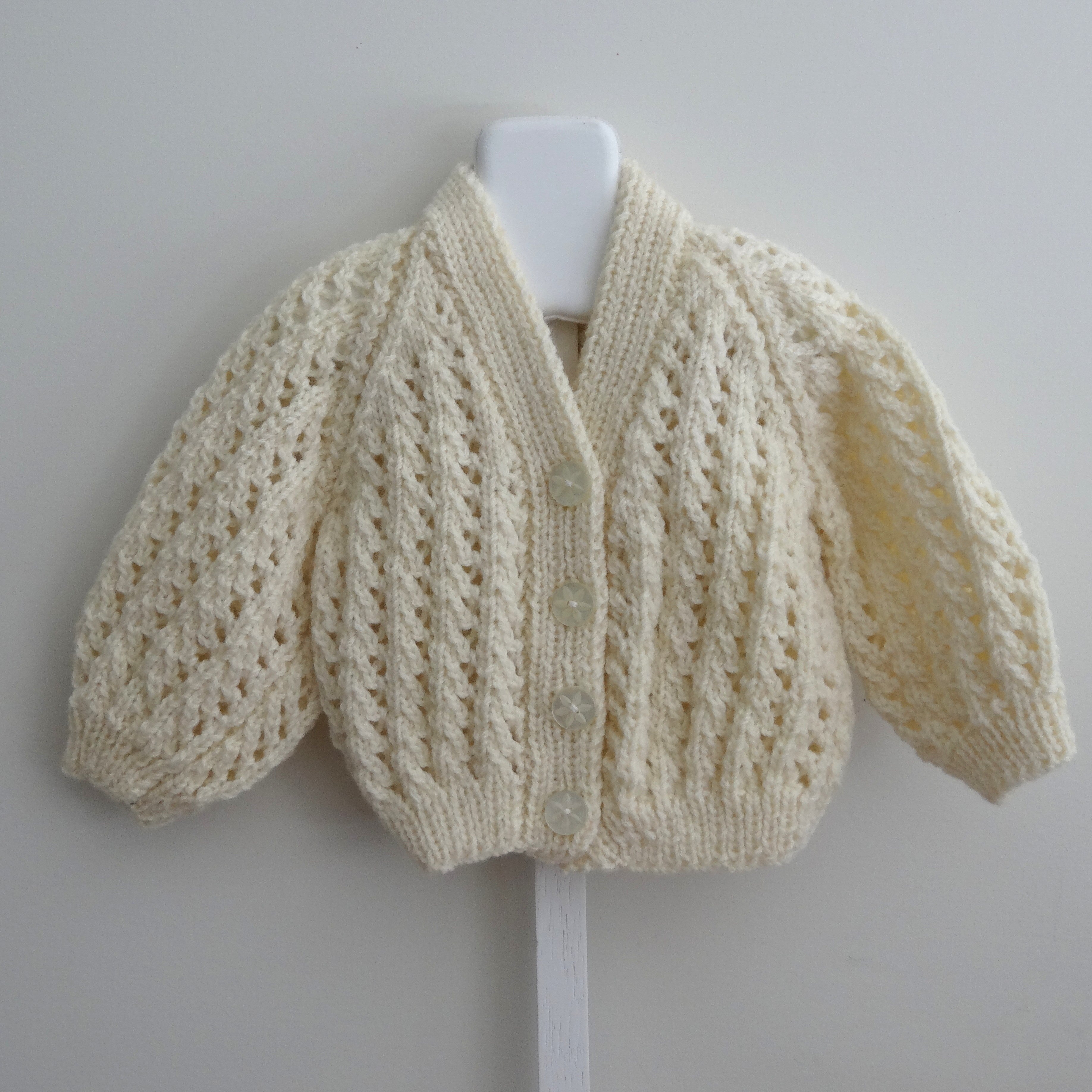 Cream Baby Jumper 3 to 6 months