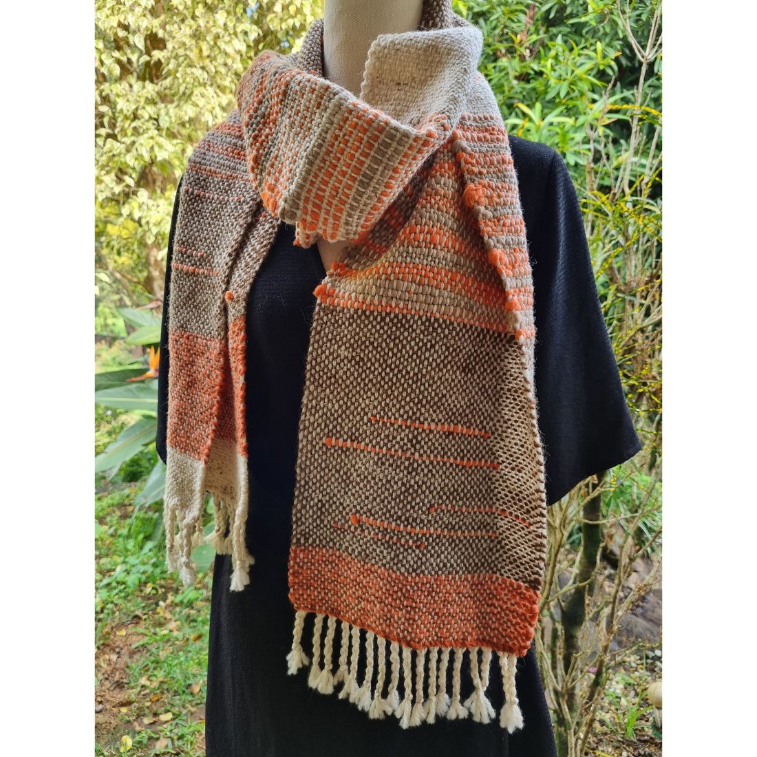 'The Outback' handwoven wool scarf