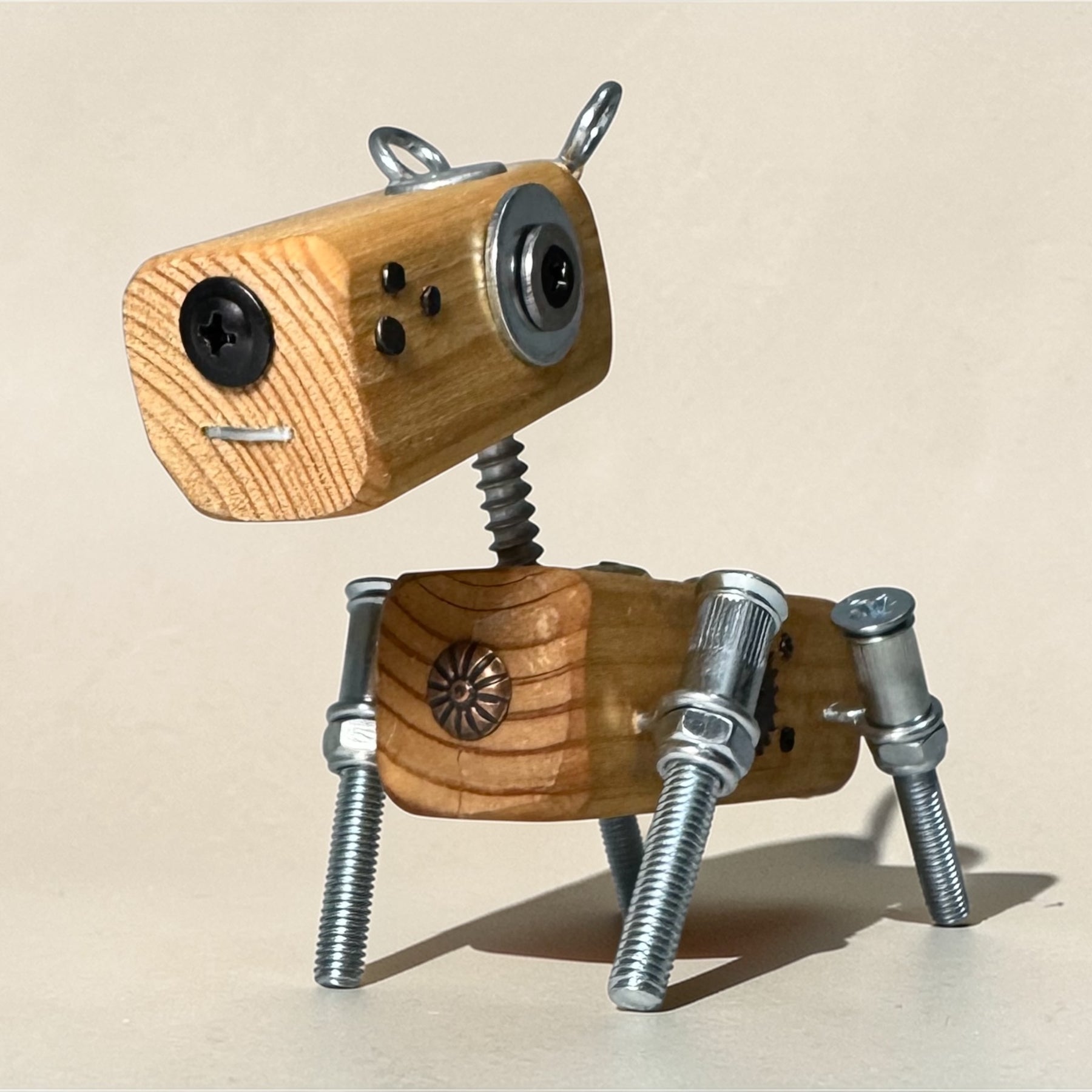 Louis - Wooden Steampunk Dog