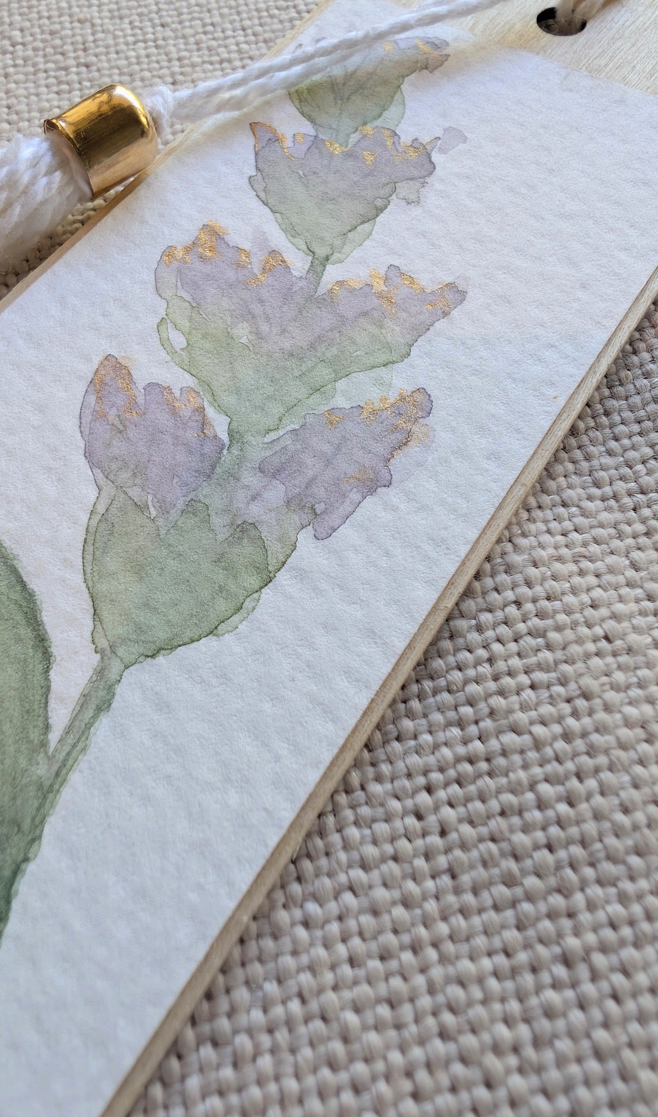 Handpainted Watercolour | Botanical Wooden Bookmark | Easter Gift for Book Lovers | Choose Your Design