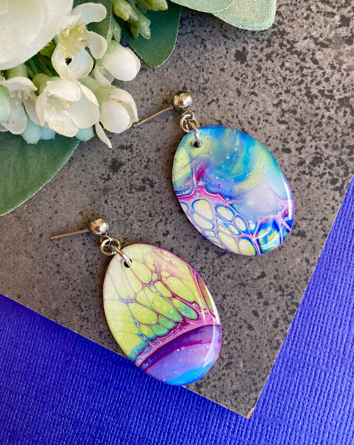 Unmatched Oval Artisan Earrings