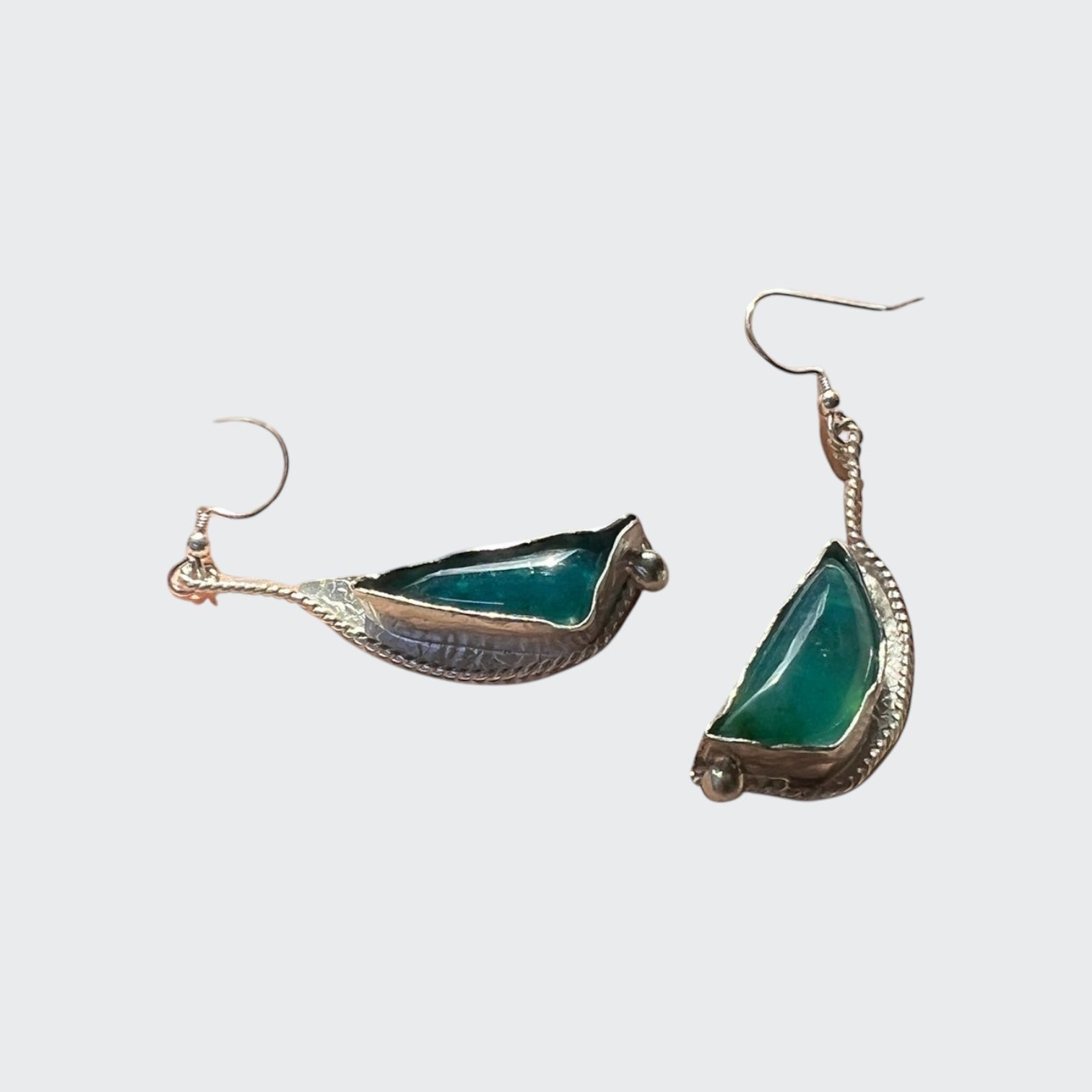 “Whitehaven” SS Arizona Gem Silica Earrings