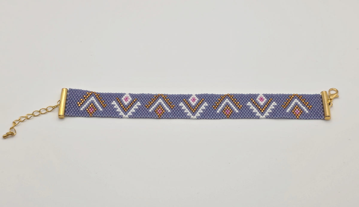 Aztec Miyuki Delica Adjustable Bracelet  OSFM