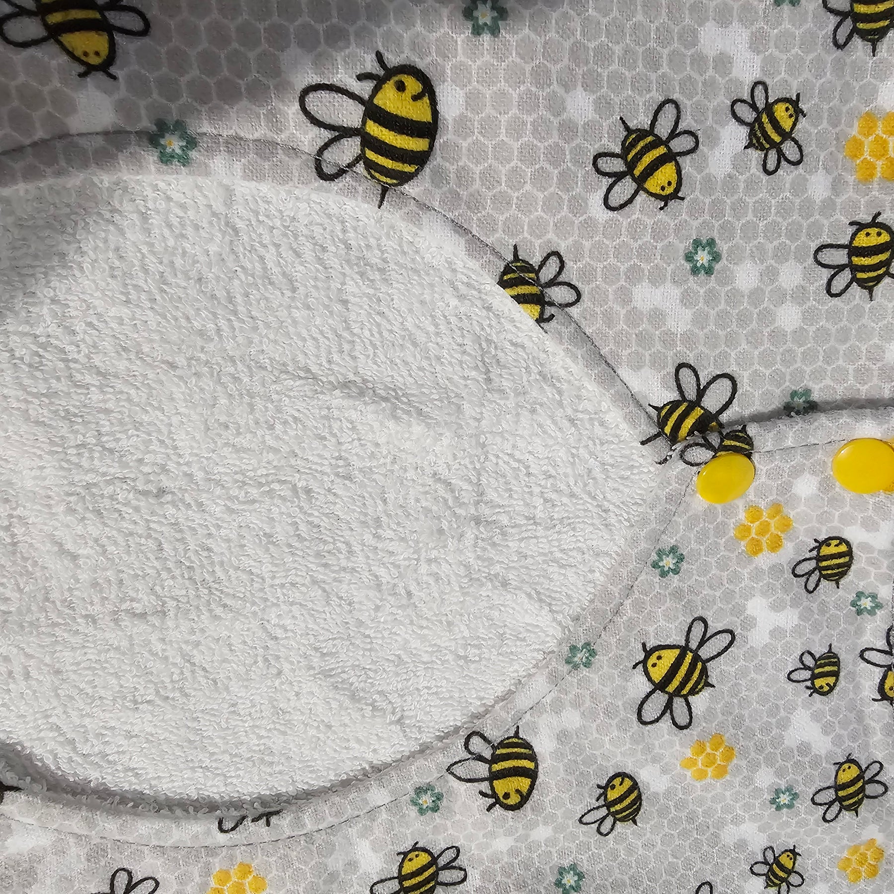 Adult / Special Needs Bib – Clothing Protector - Bees