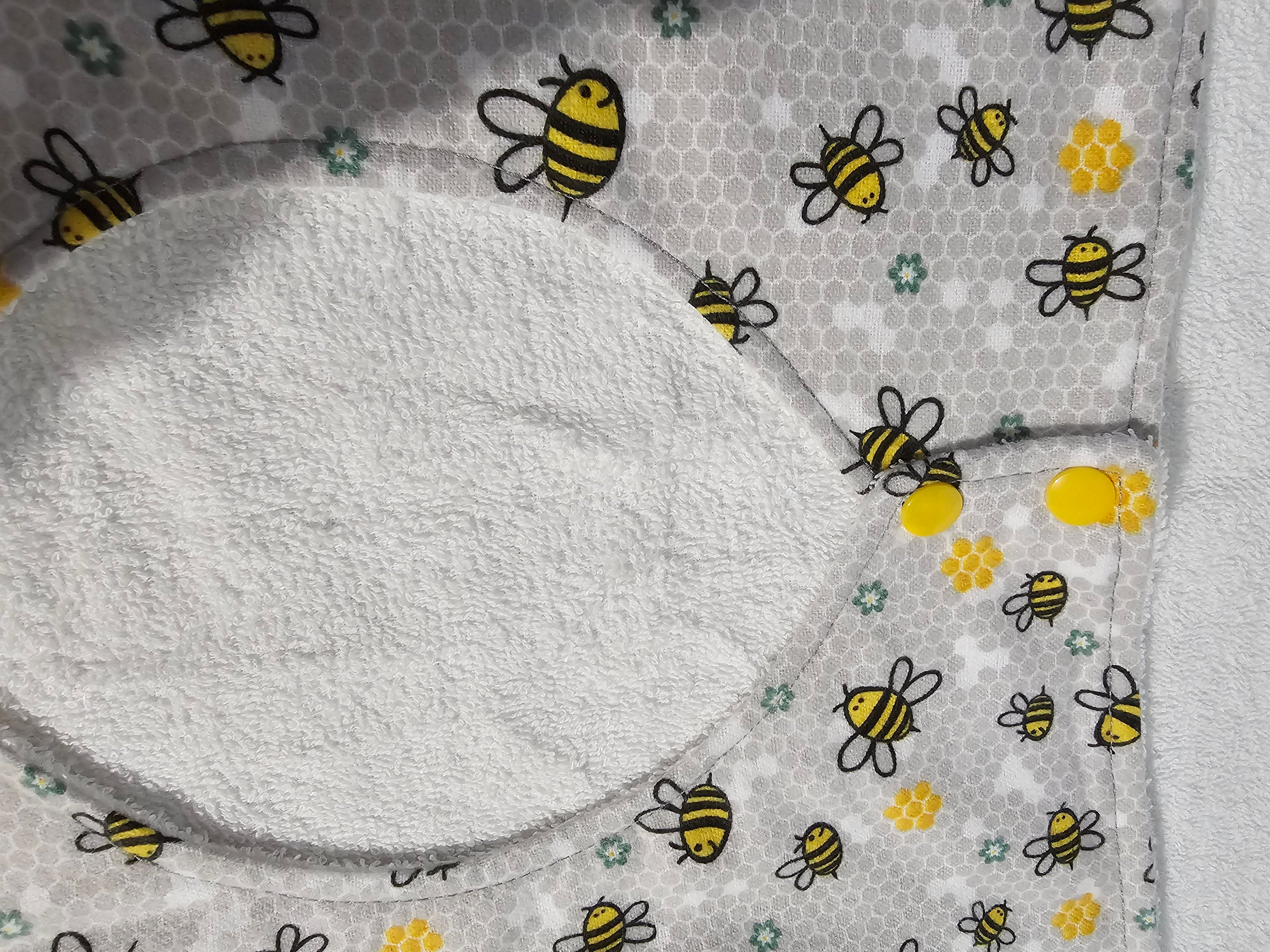Adult / Special Needs Bib – Clothing Protector - Bees