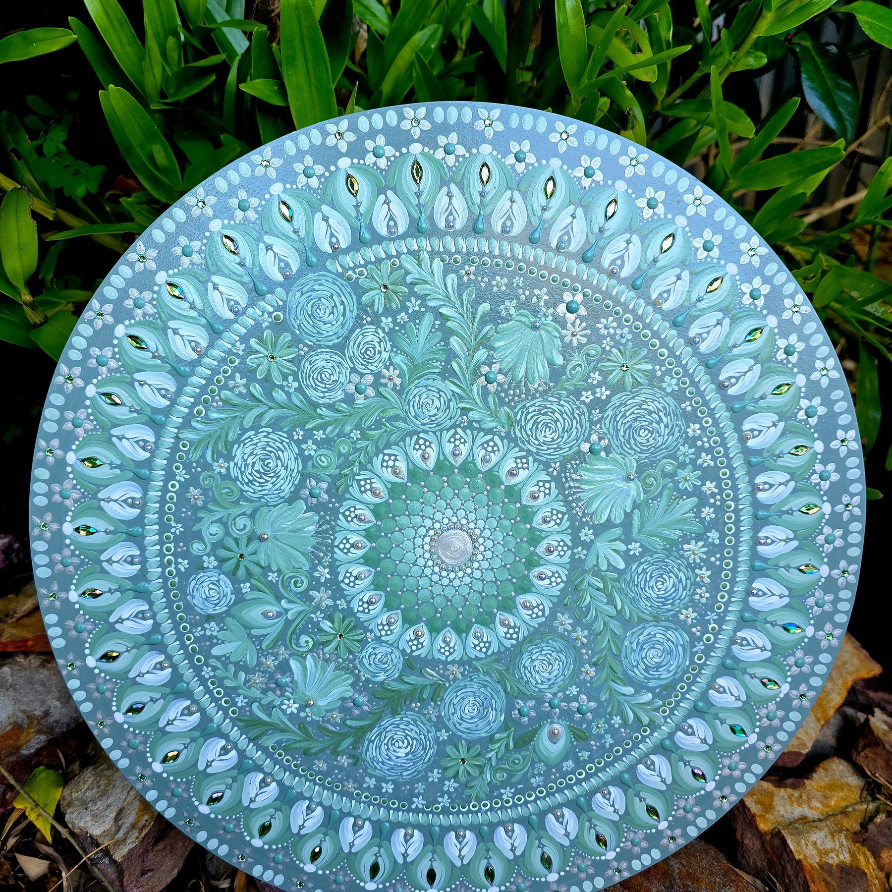 "Leilani"- Original, one-of-a-kind mandala painting.