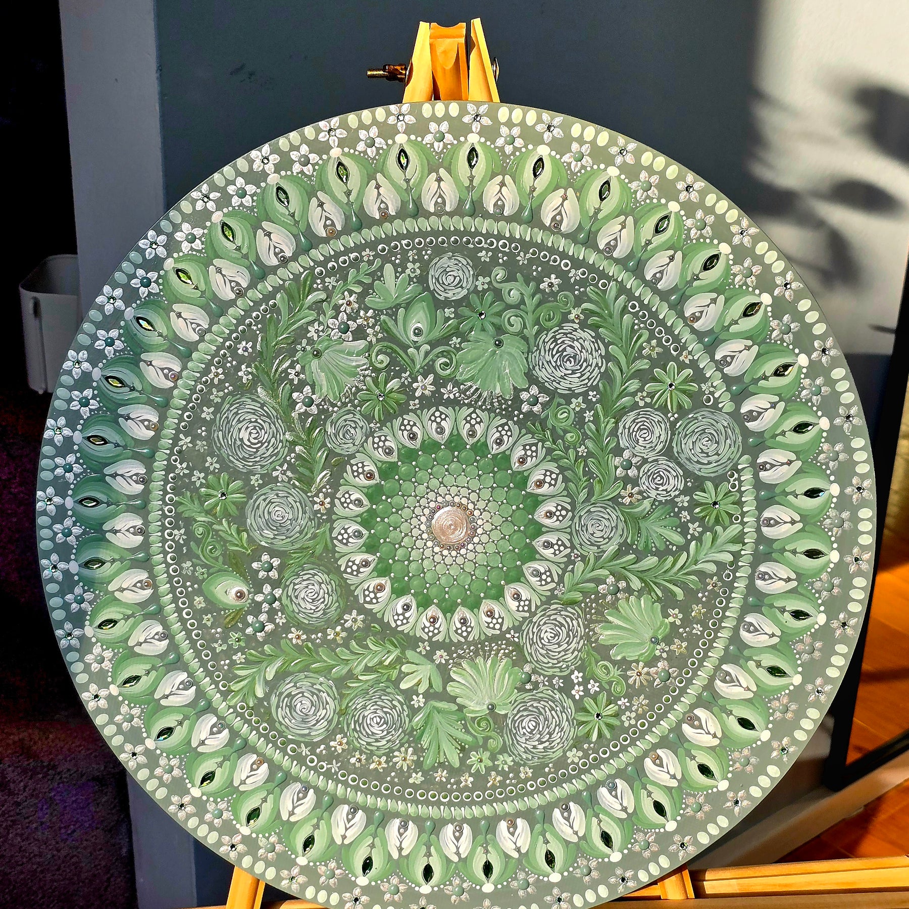 "Leilani"- Original, one-of-a-kind mandala painting.