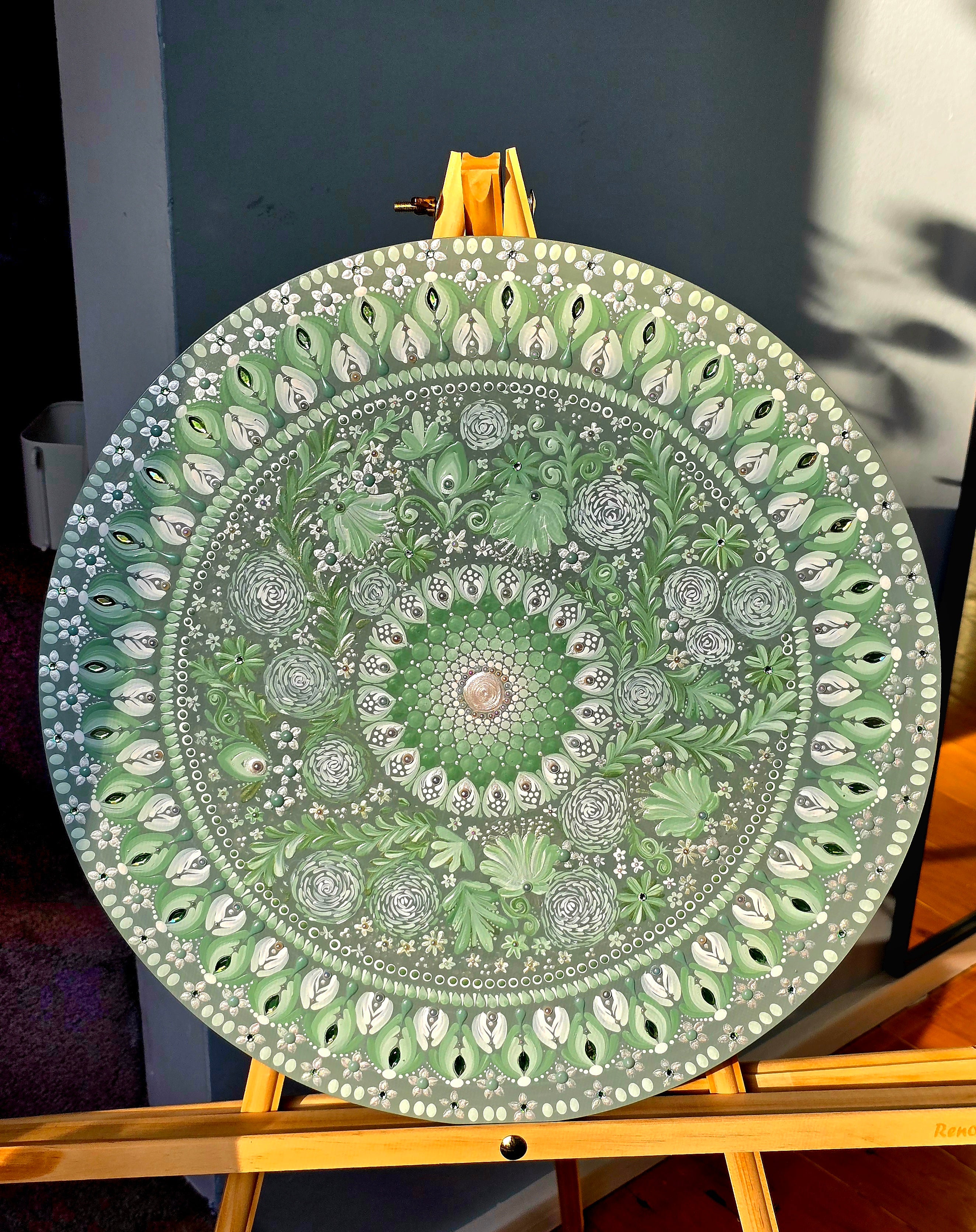 "Leilani"- Original, one-of-a-kind mandala painting.