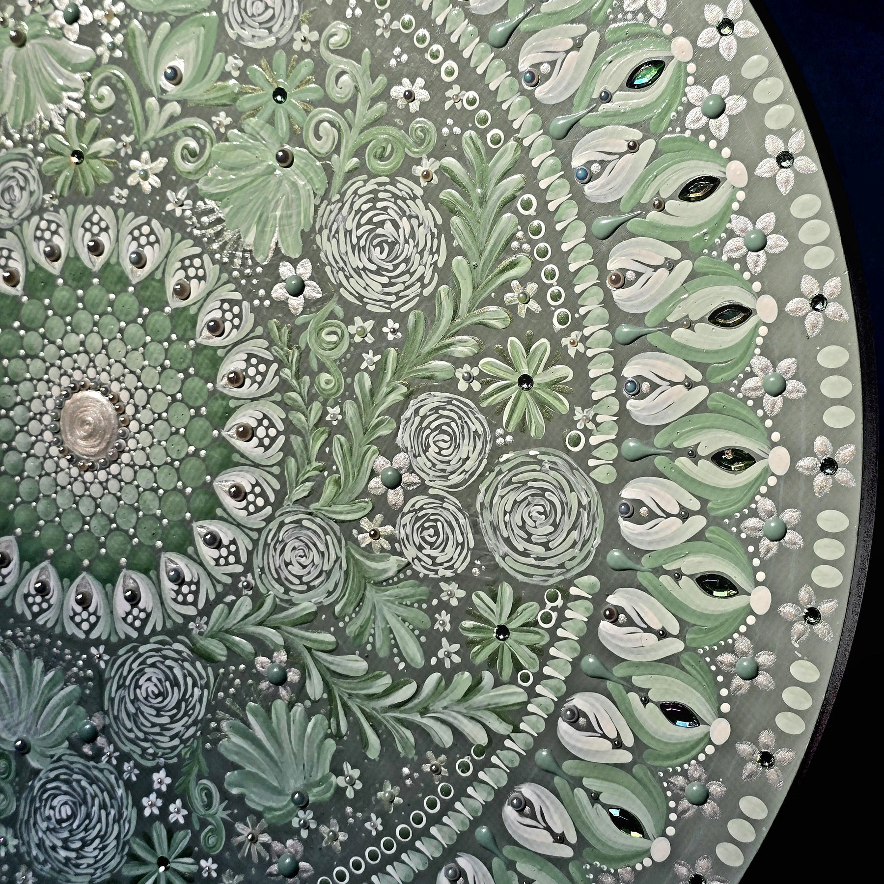 "Leilani"- Original, one-of-a-kind mandala painting.