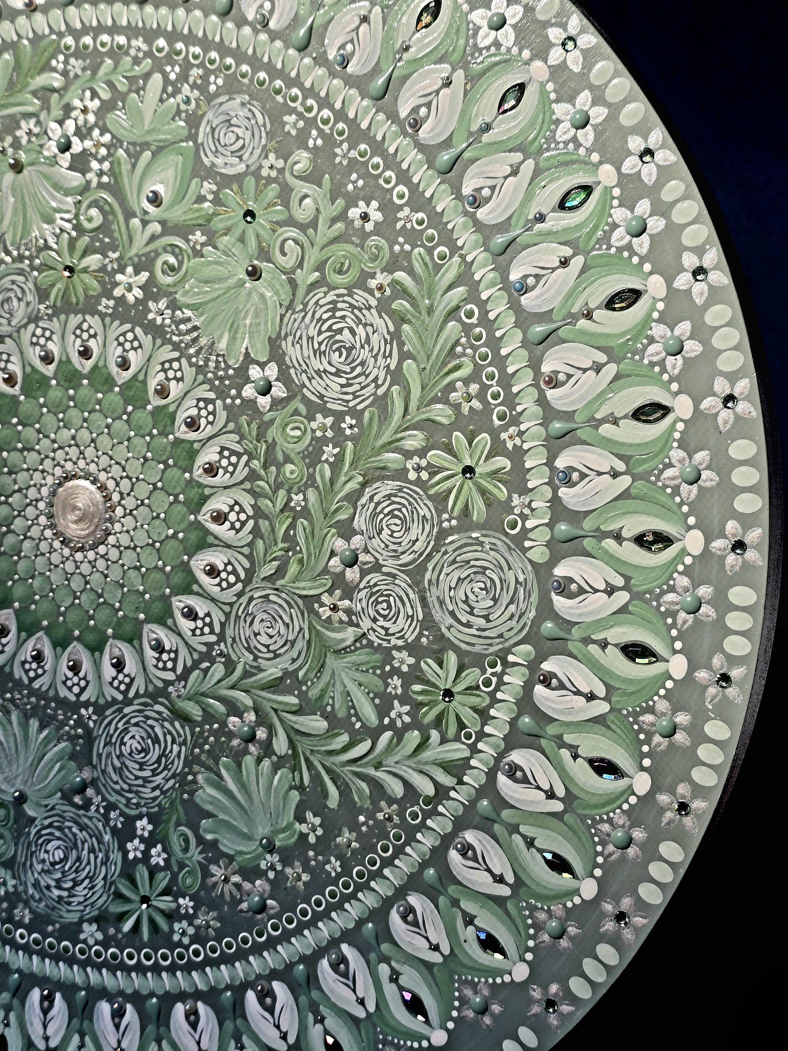 "Leilani"- Original, one-of-a-kind mandala painting.