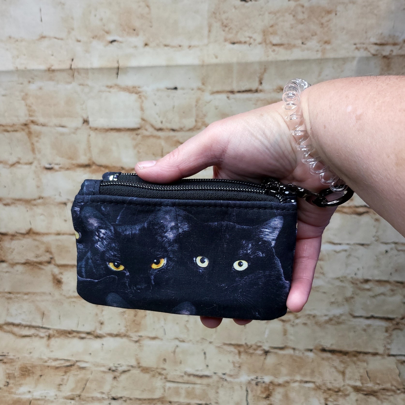 Black Cats Double Coin Purse