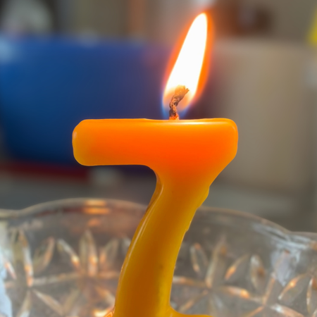 Number Birthday Candles - Food Safe Beeswax