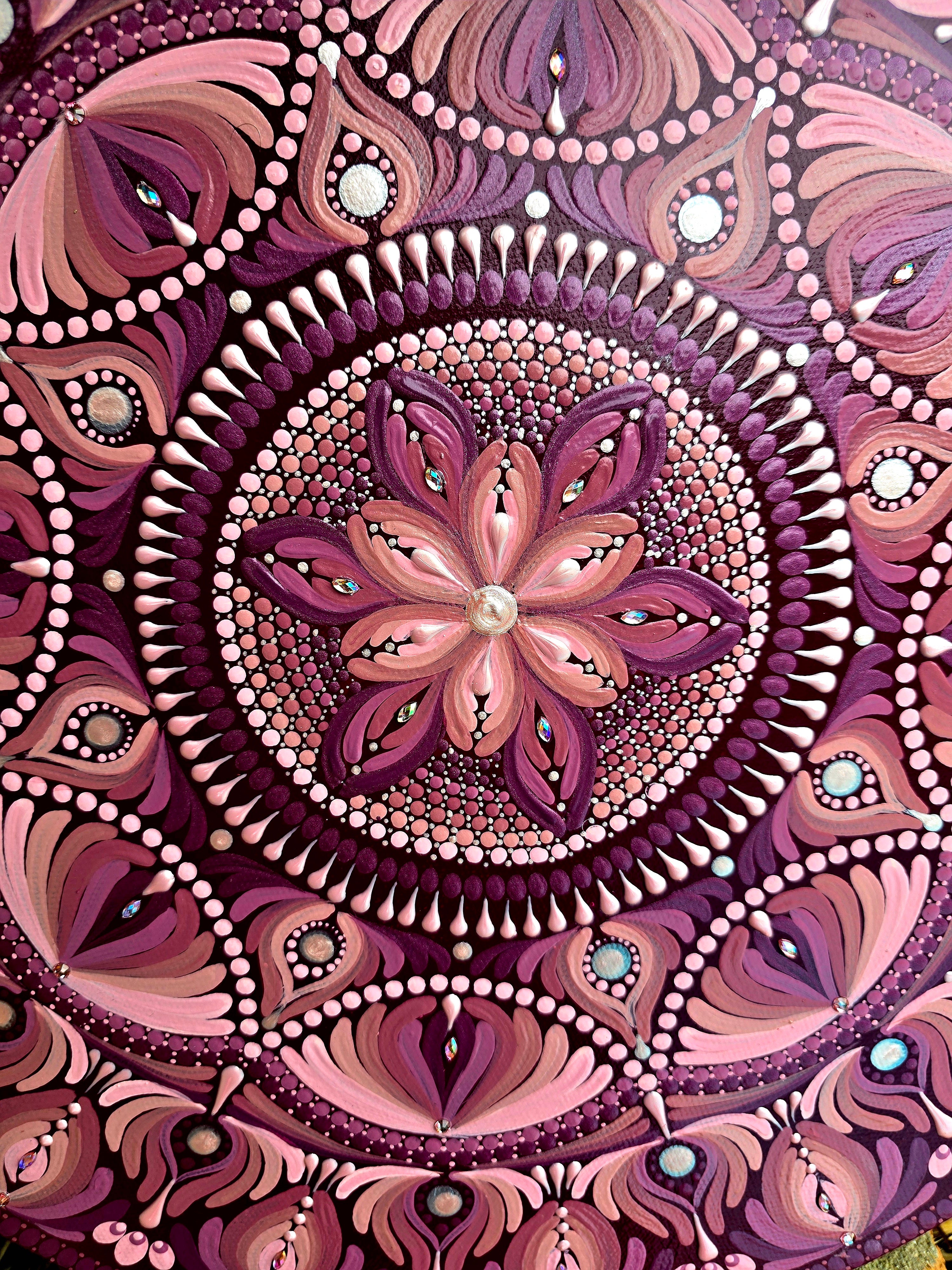 Original, one of a kind mandala painting,